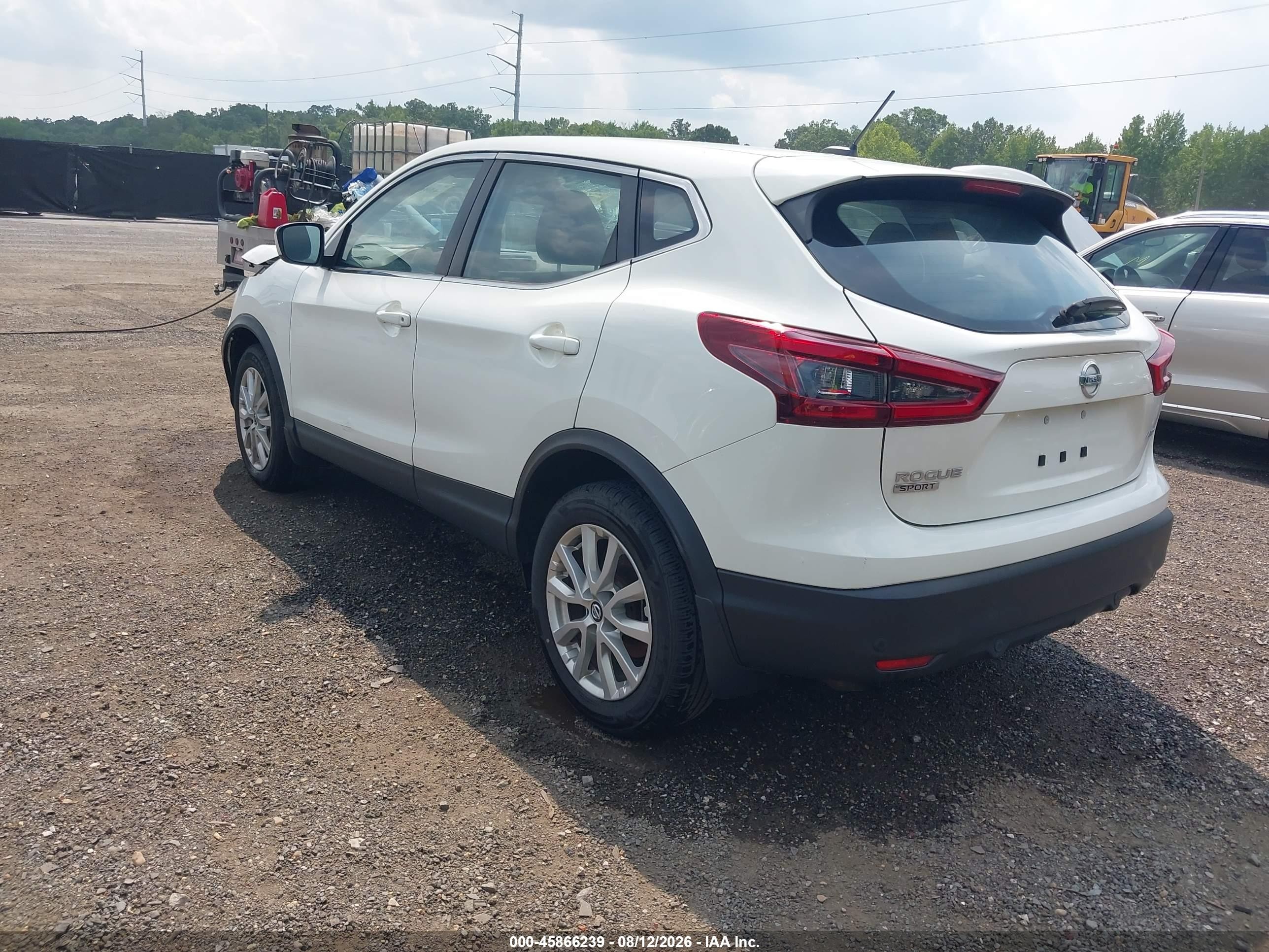 2022 Nissan Rogue Sport S Awd Xtronic Cvt White vin: JN1BJ1AW3NW478533