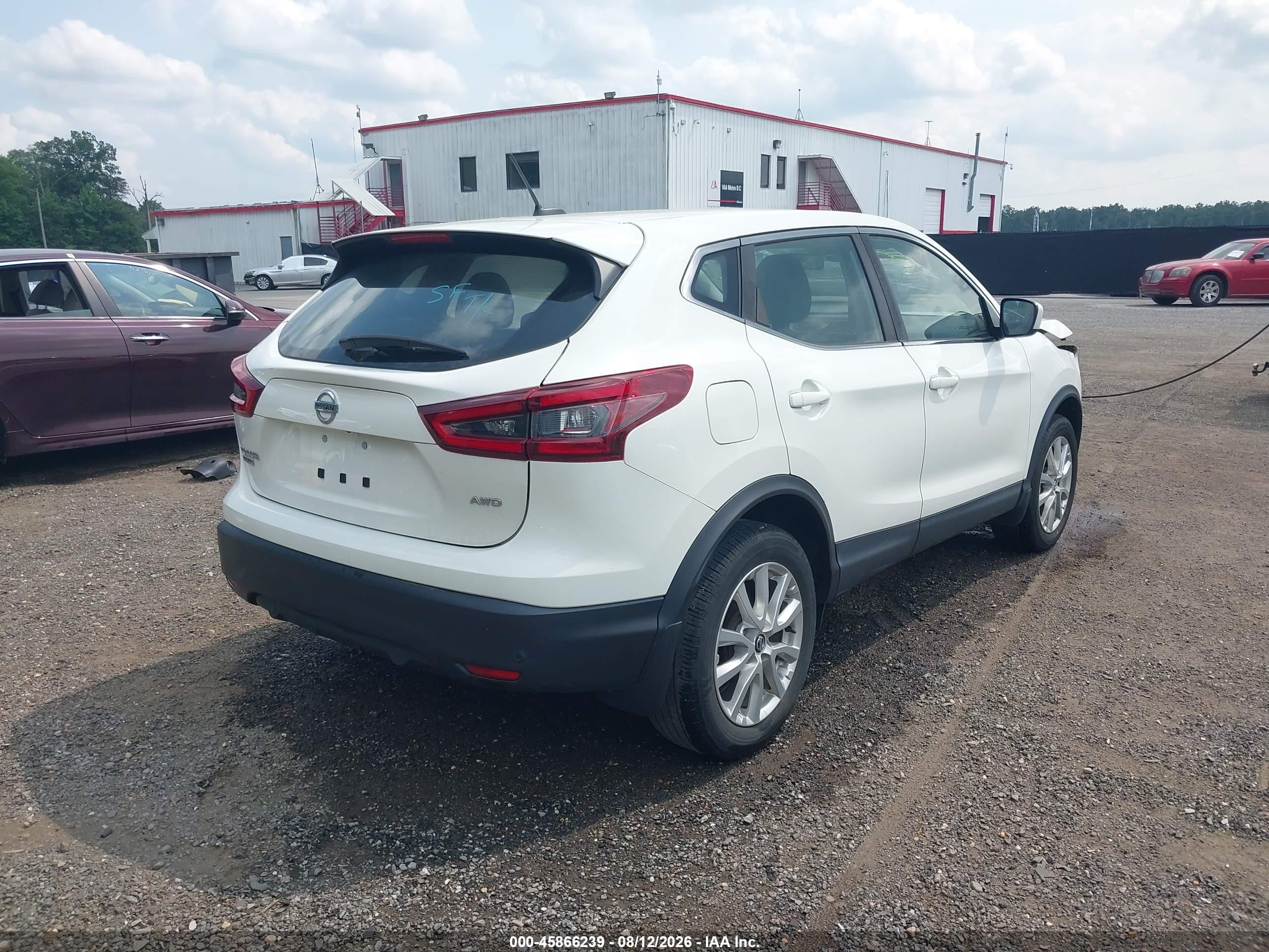 2022 Nissan Rogue Sport S Awd Xtronic Cvt White vin: JN1BJ1AW3NW478533