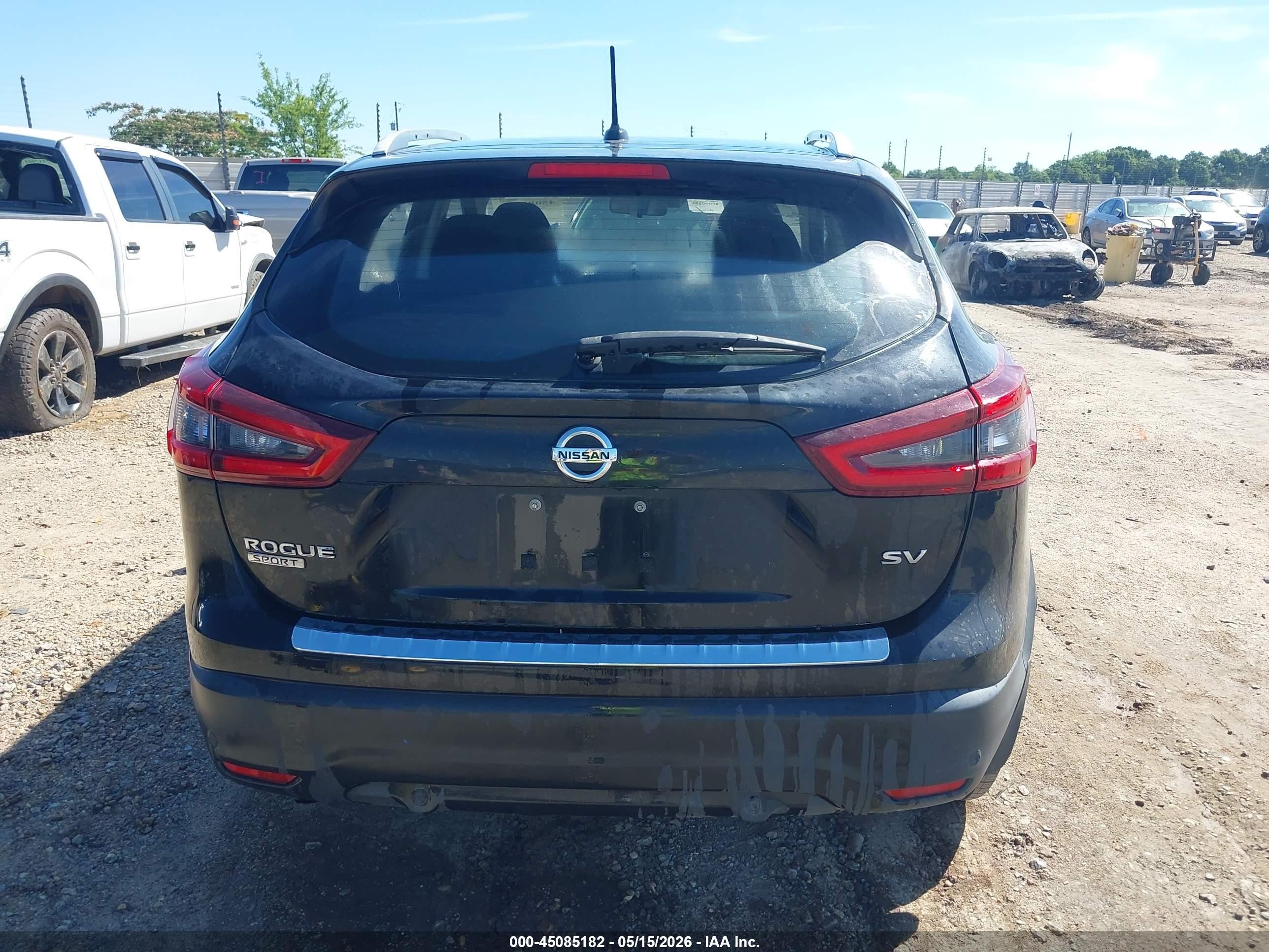 2021 Nissan Rogue Sport Sv Fwd Xtronic Cvt Черный vin: JN1BJ1BV2MW573850