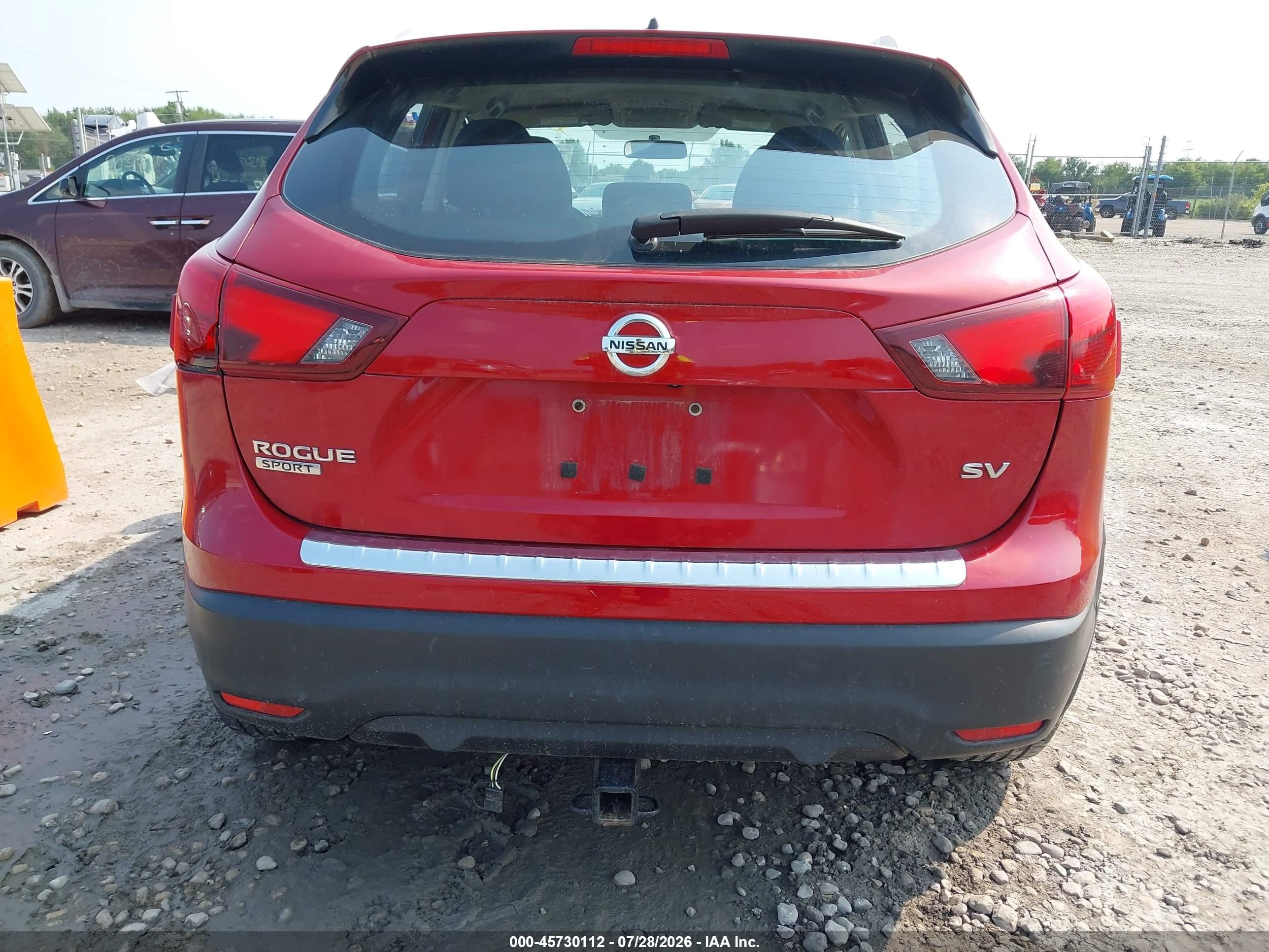 2018 Nissan Rogue Sport Sv Бордовый vin: JN1BJ1CP2JW193421