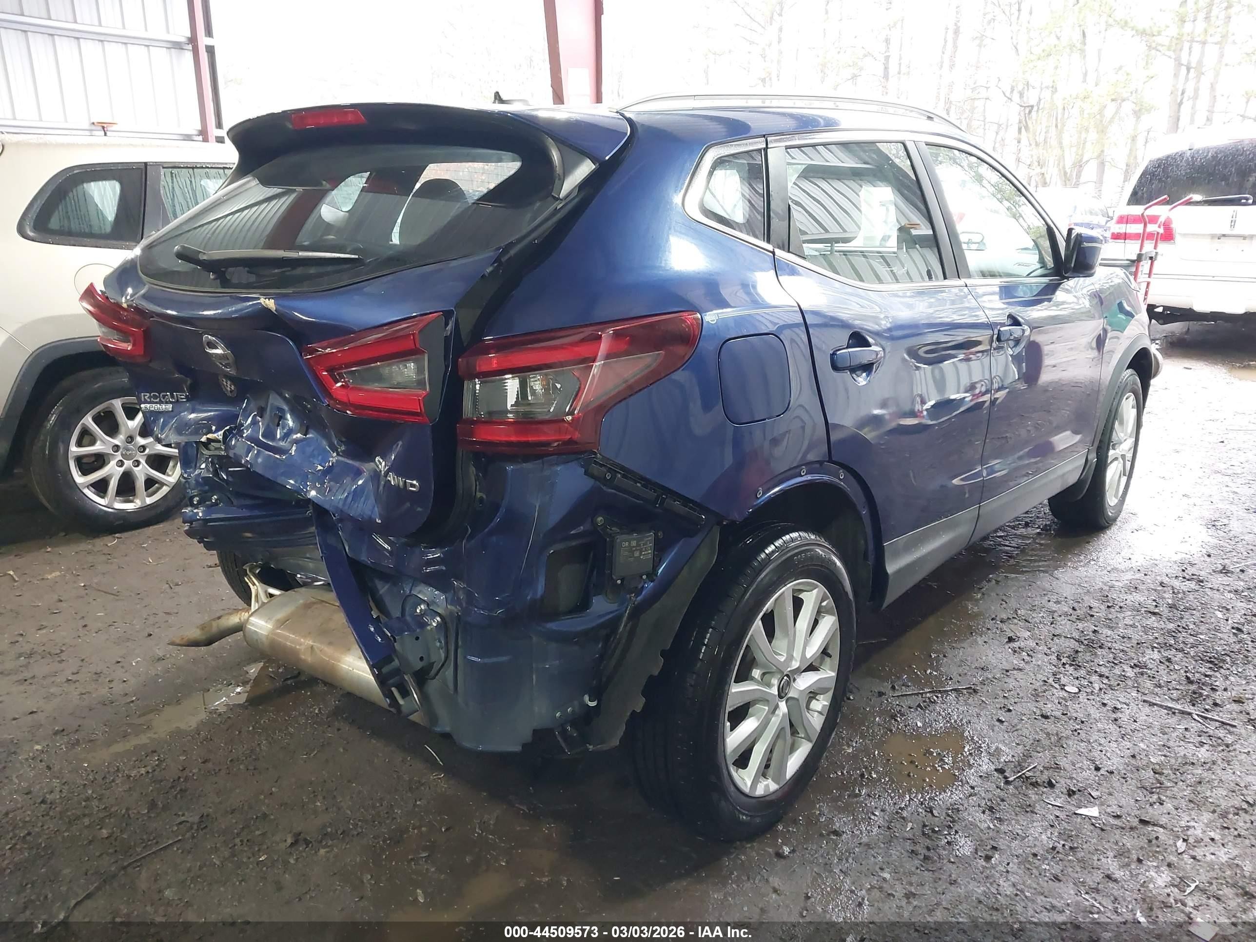 2020 Nissan Rogue Sport Sv Awd Xtronic Cvt Синий vin: JN1BJ1CW4LW376300