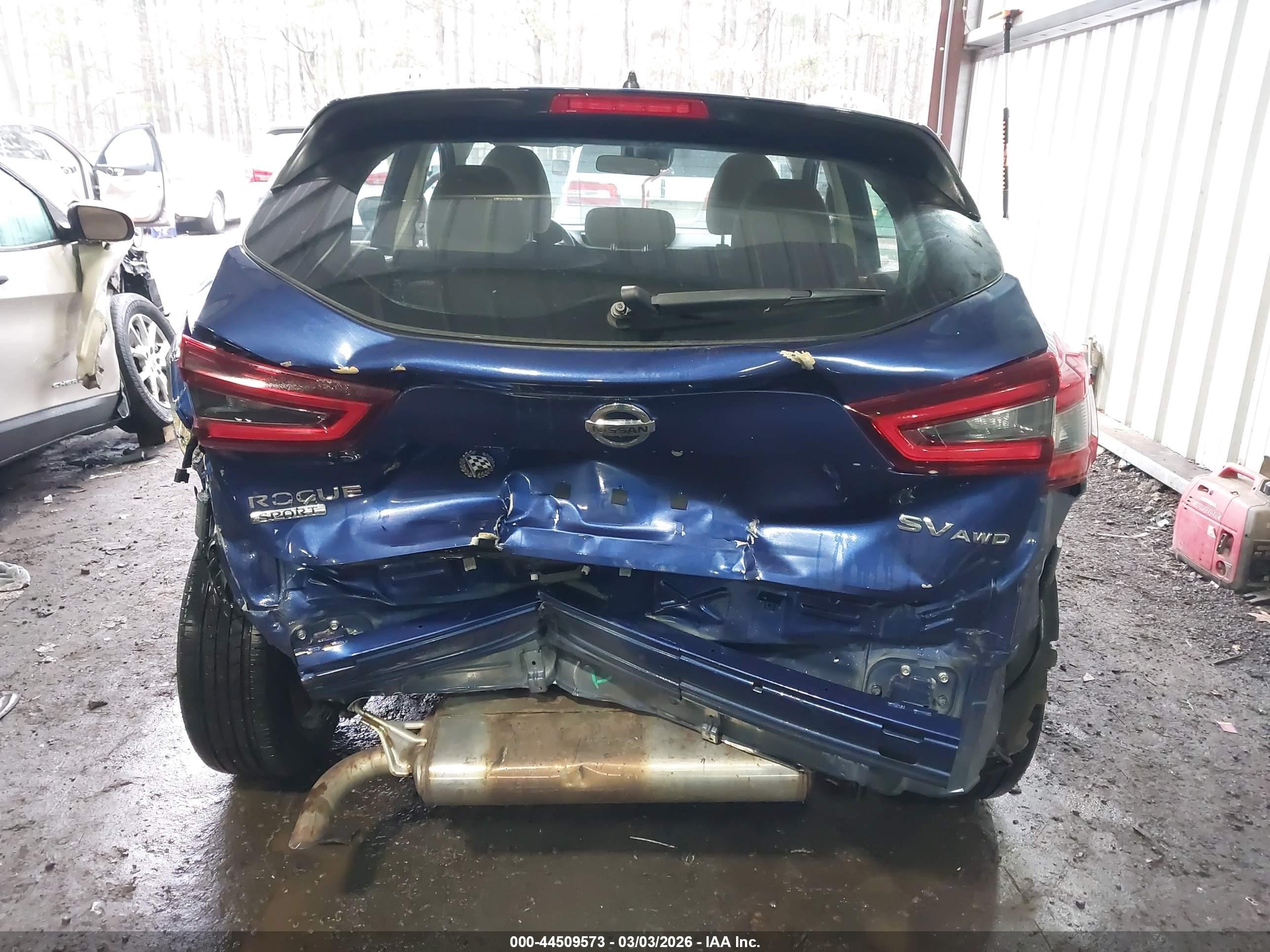 2020 Nissan Rogue Sport Sv Awd Xtronic Cvt Синий vin: JN1BJ1CW4LW376300