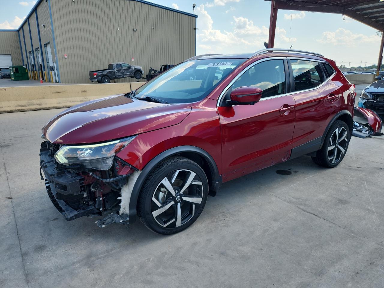 2022 Nissan Rogue Sport Sl Red vin: JN1BJ1CW4NW497802 Damage: Left Front Door Cladding, Missing, Replacement Required