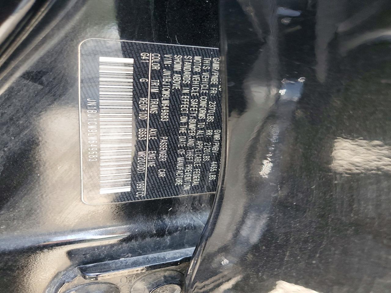 2020 Nissan Rogue Sport Sv Черный vin: JN1BJ1CW9LW649683