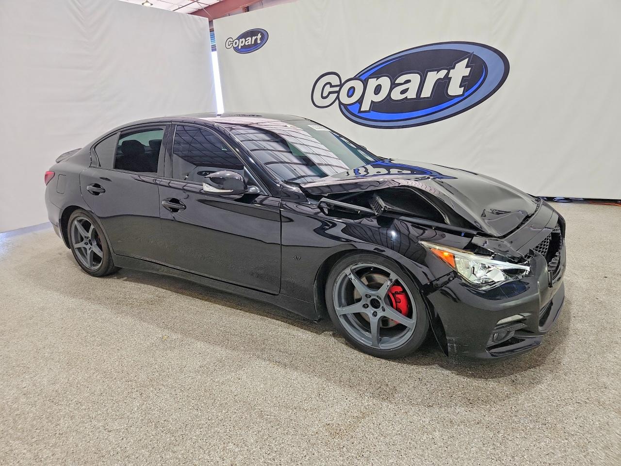 2014 Infiniti Q50 Base Black vin: JN1BV7AP0EM671010