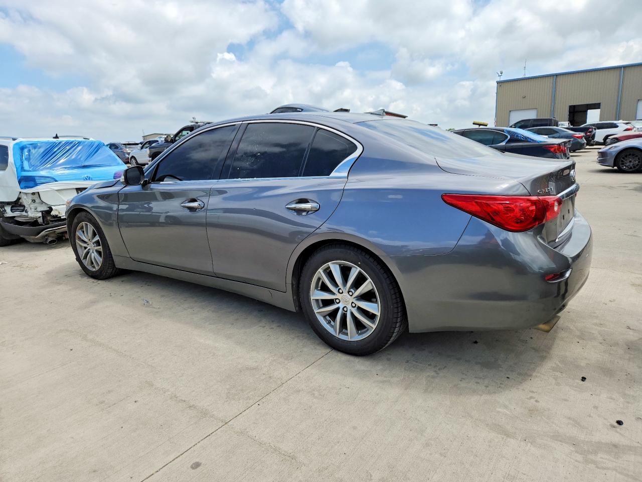 2014 Infiniti Q50 Base Gray vin: JN1BV7AP0EM672772