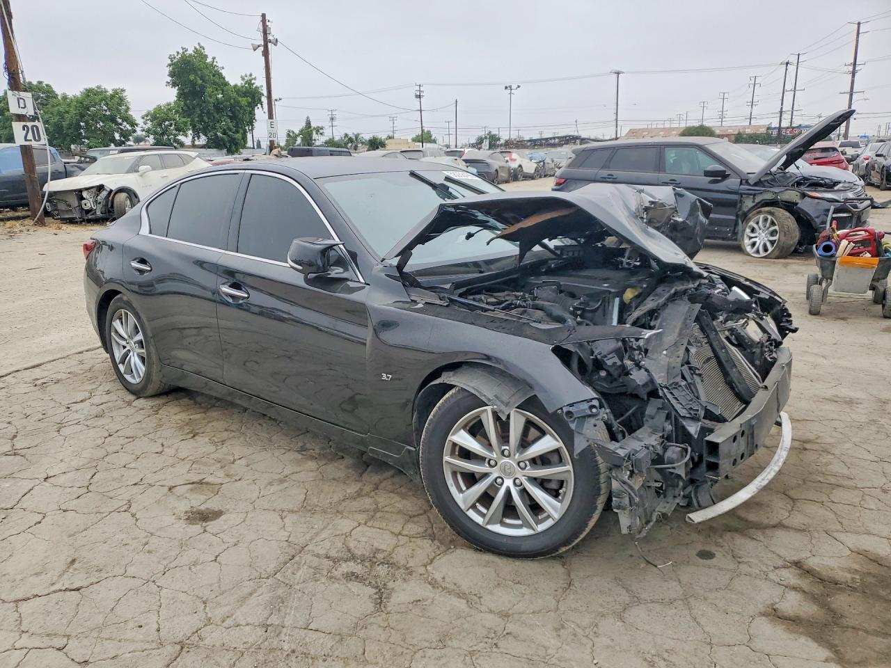 2014 Infiniti Q50 Base Black vin: JN1BV7AP0EM673467