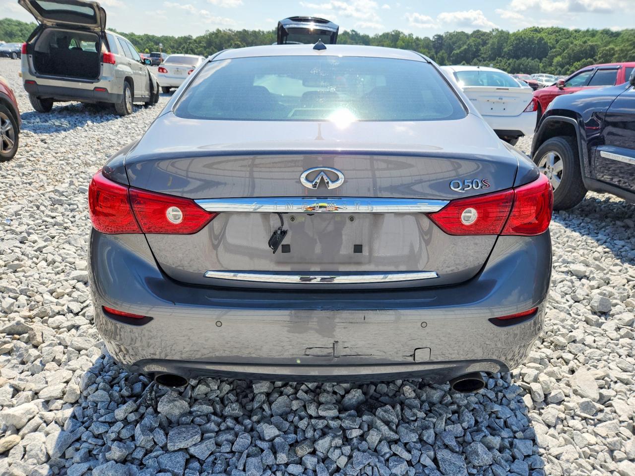 2014 Infiniti Q50 Base Gray vin: JN1BV7AP0EM673534