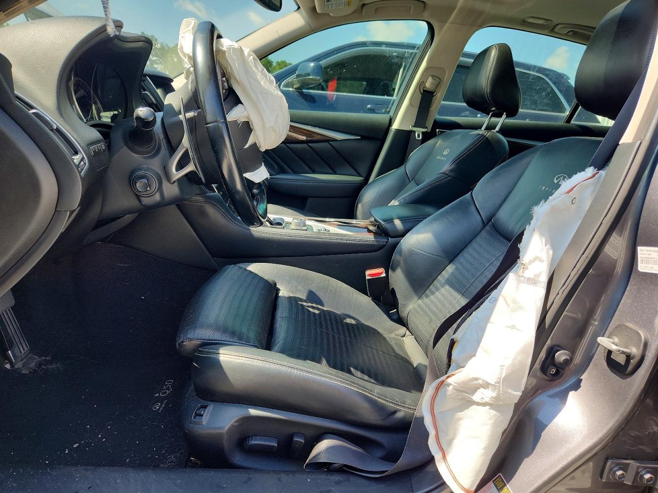 2014 Infiniti Q50 Base Gray vin: JN1BV7AP0EM673534