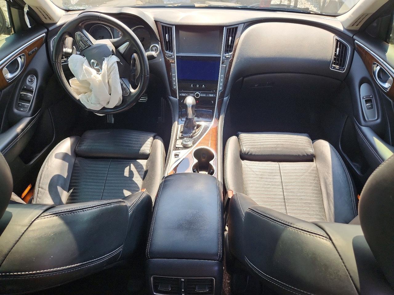 2014 Infiniti Q50 Base Gray vin: JN1BV7AP0EM673534