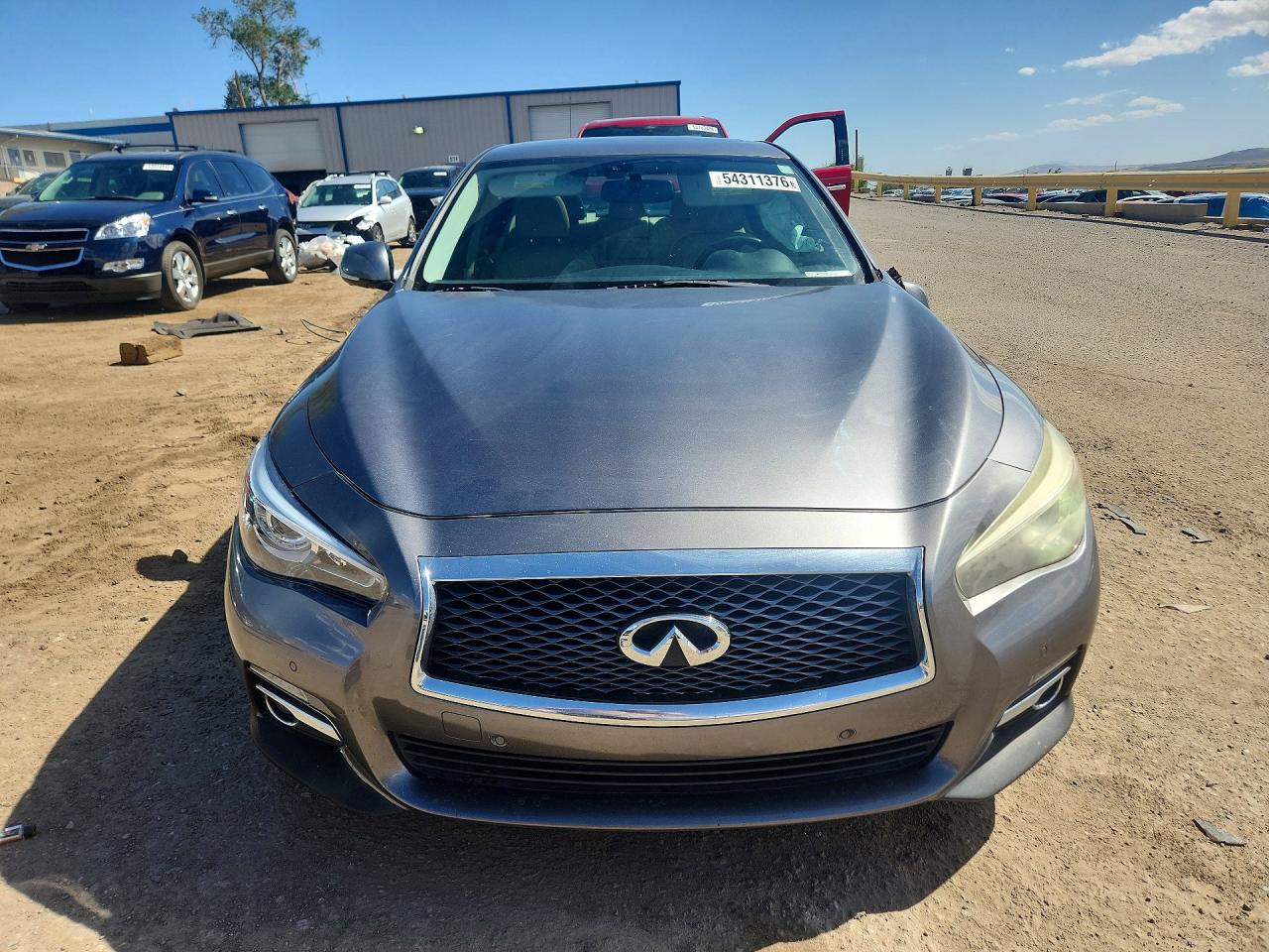 2014 Infiniti Q50 Premium Gray vin: JN1BV7AP0EM676935
