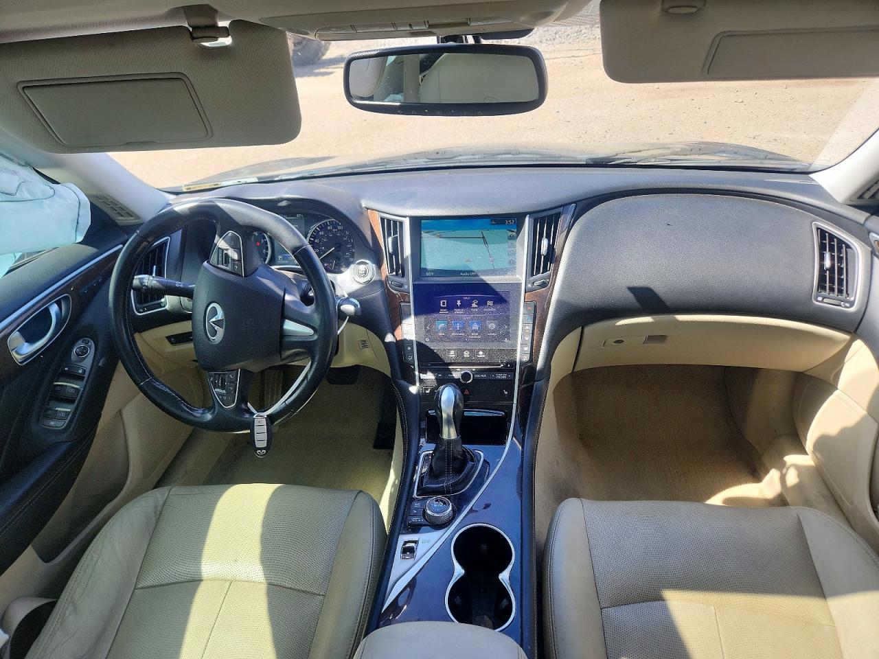 2014 Infiniti Q50 Premium Gray vin: JN1BV7AP0EM676935