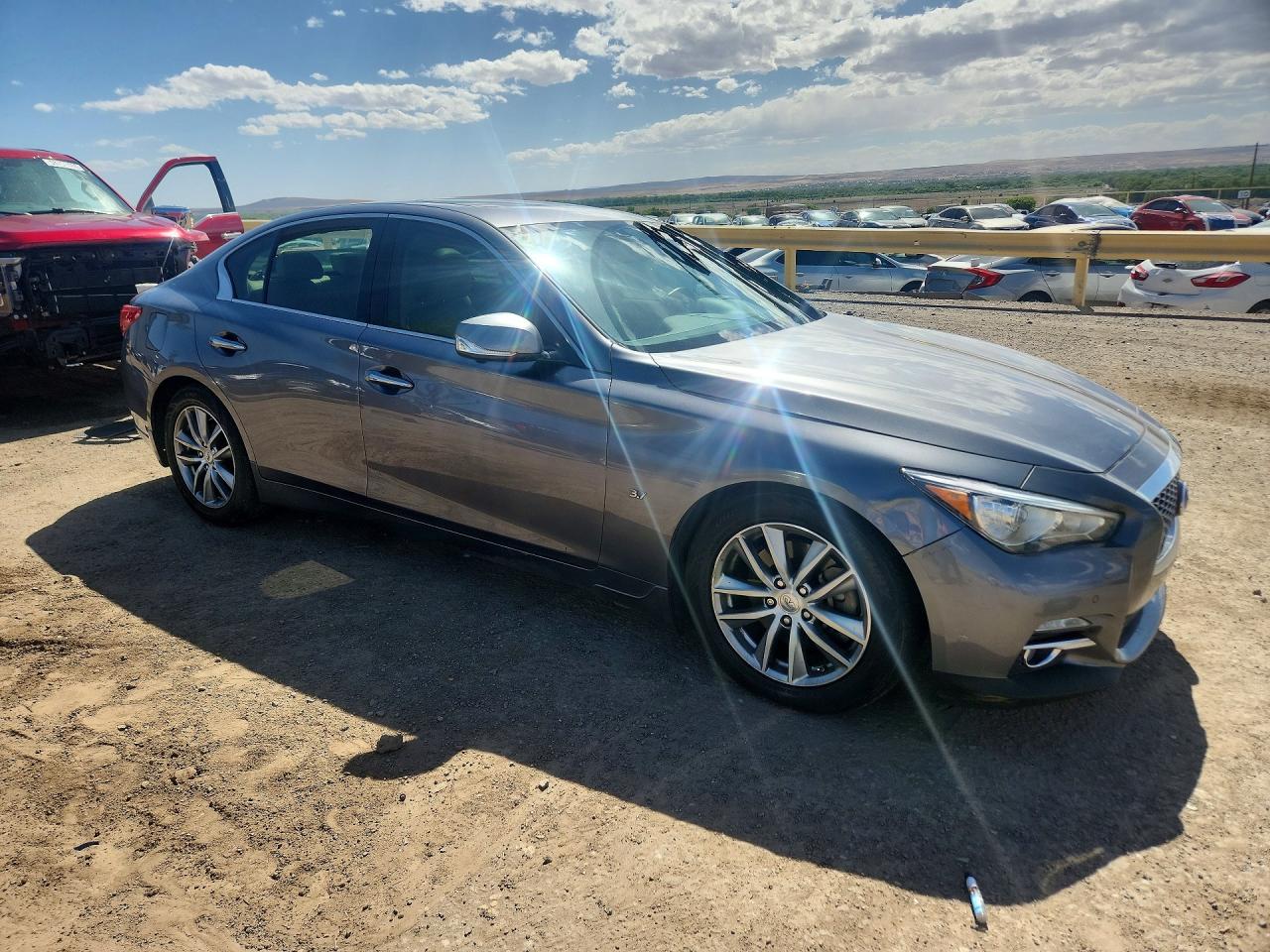 2014 Infiniti Q50 Premium Gray vin: JN1BV7AP0EM676935