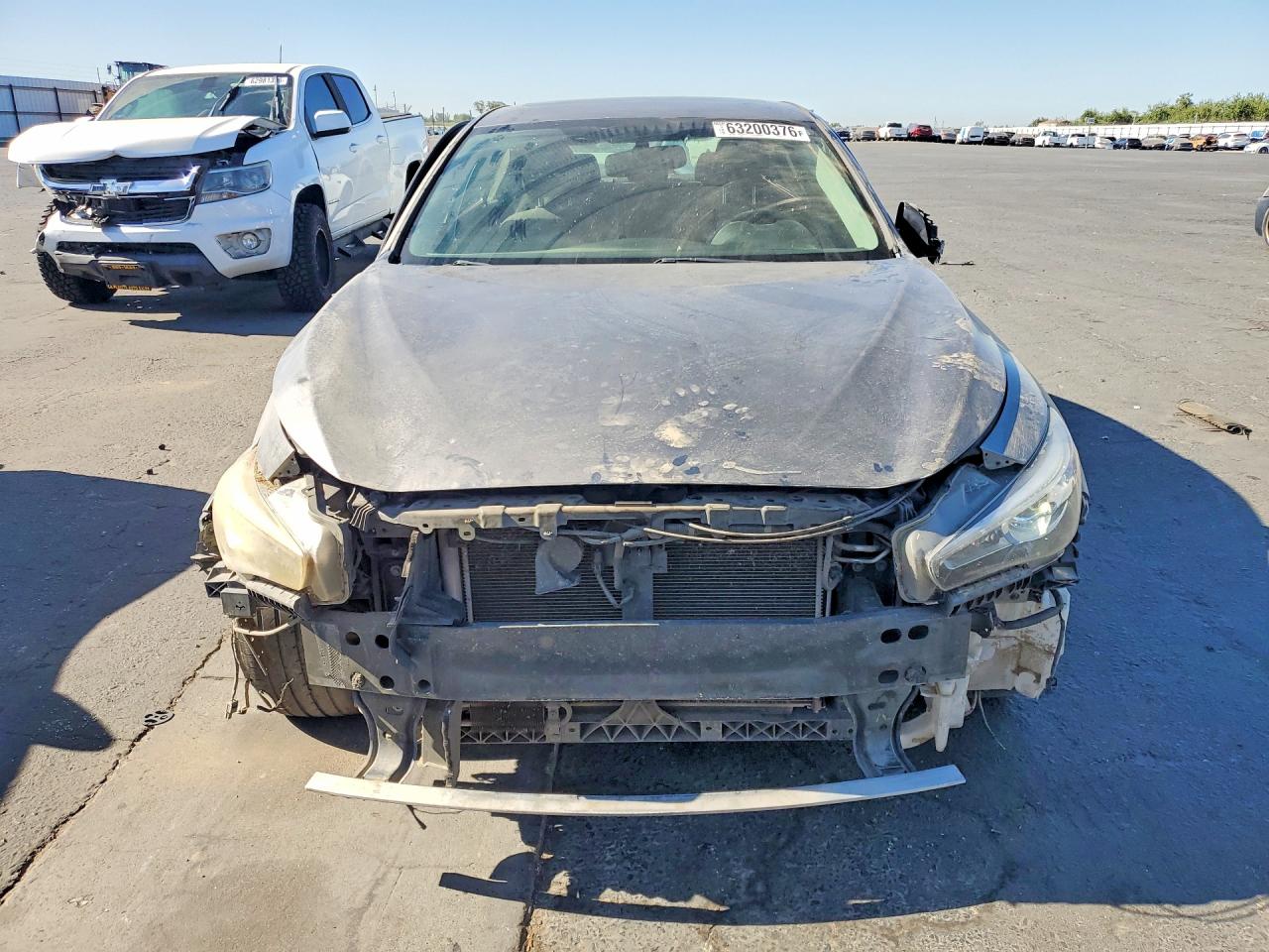 2014 Infiniti Q50 Premium Серый vin: JN1BV7AP0EM679866