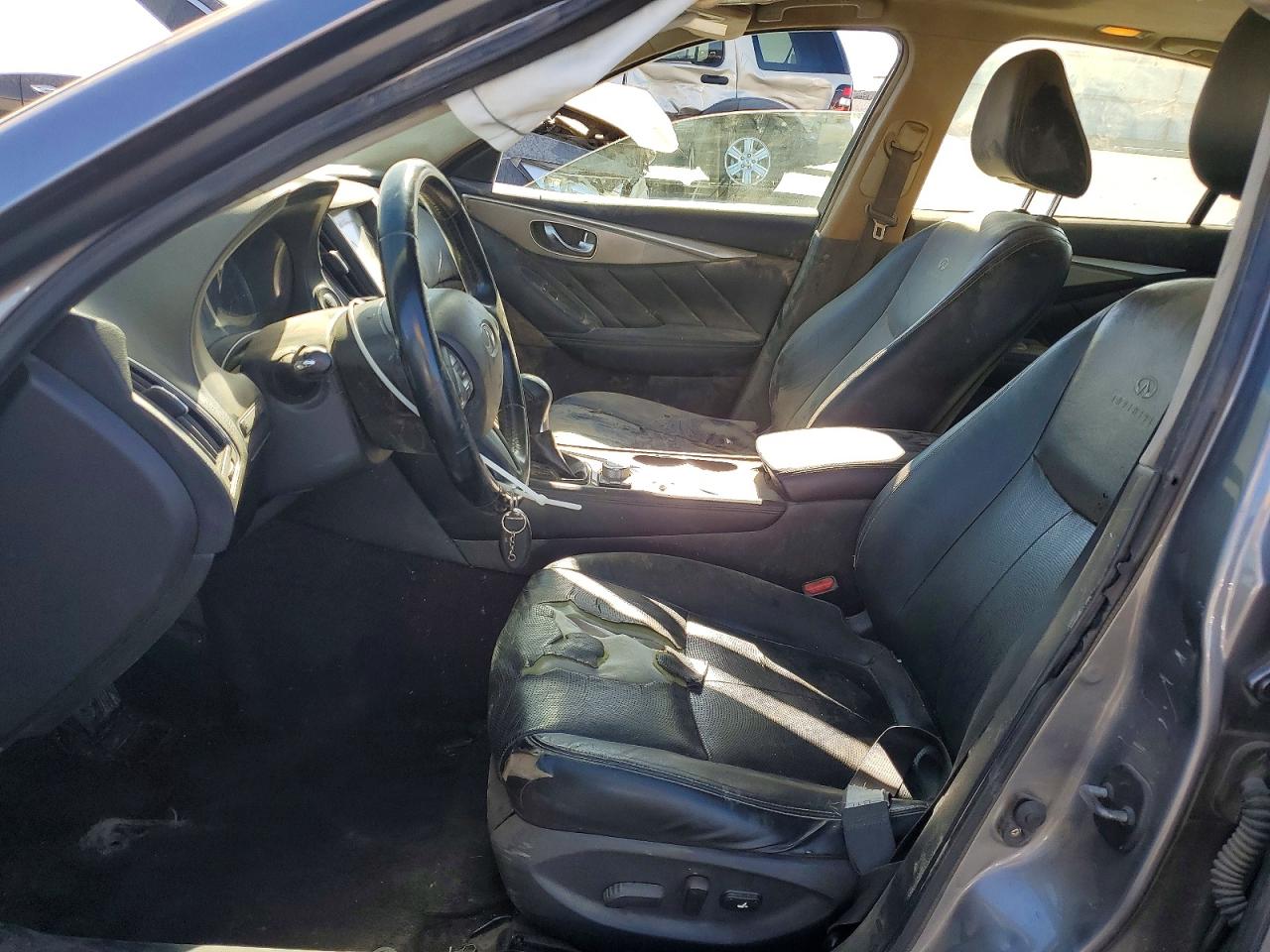 2014 Infiniti Q50 Premium Серый vin: JN1BV7AP0EM679866
