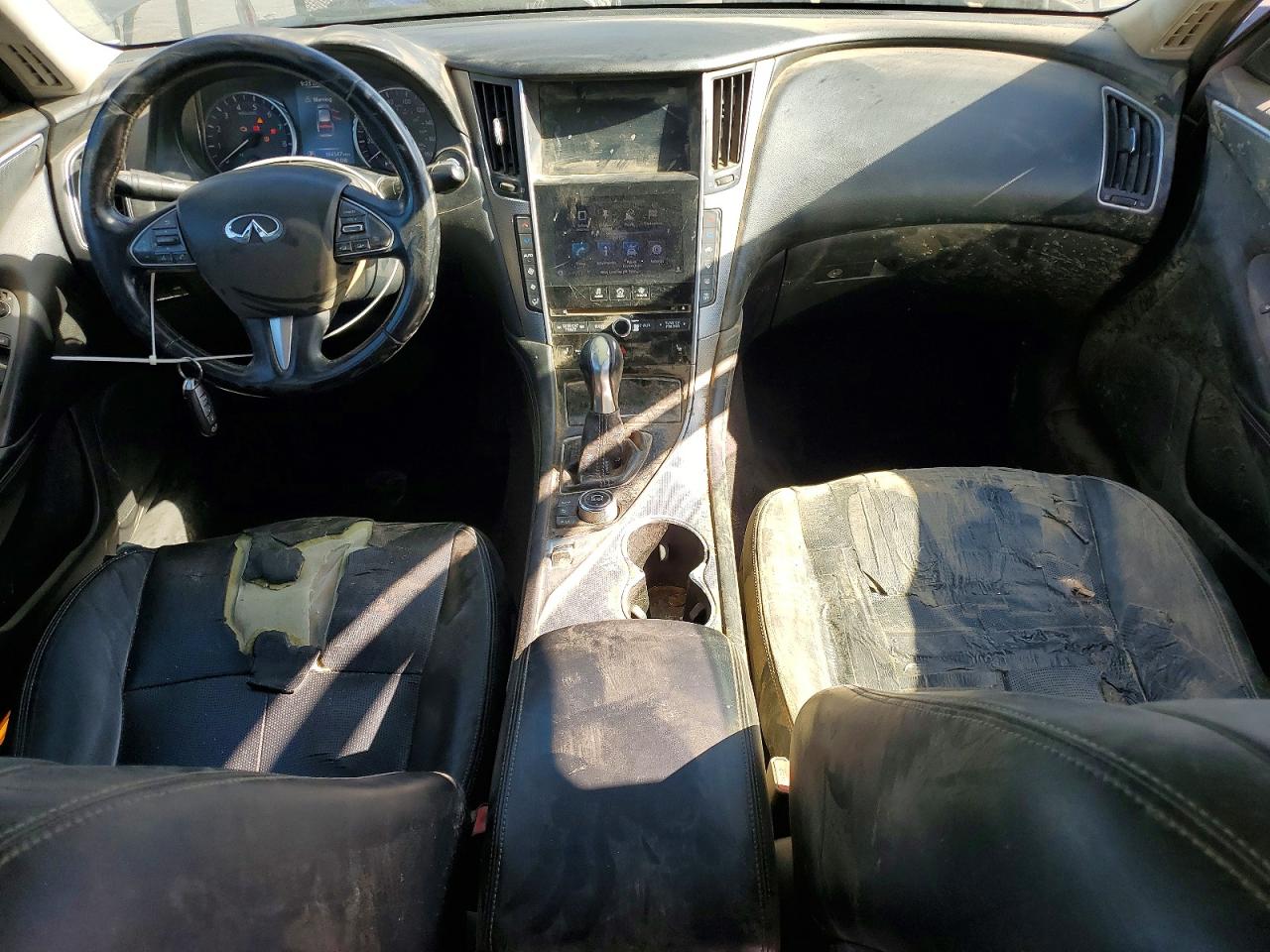 2014 Infiniti Q50 Premium Серый vin: JN1BV7AP0EM679866