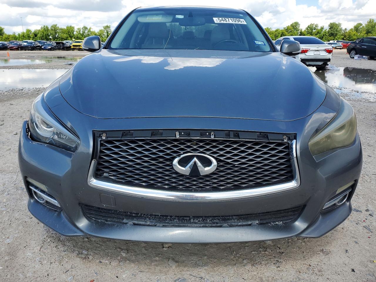2014 Infiniti Q50 Gray vin: JN1BV7AP0EM681617