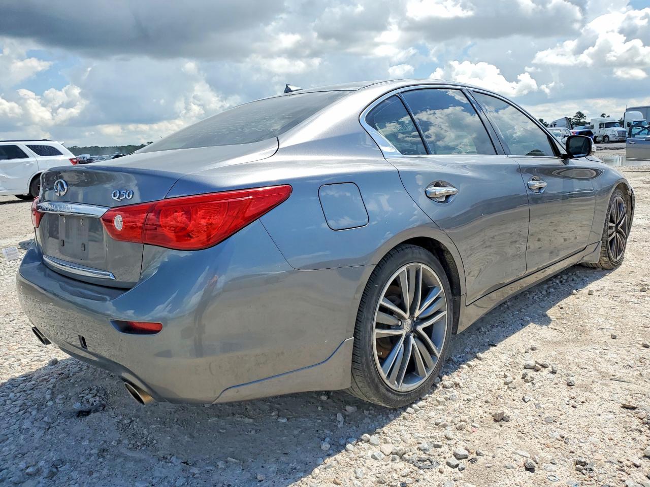 2014 Infiniti Q50 Gray vin: JN1BV7AP0EM681617