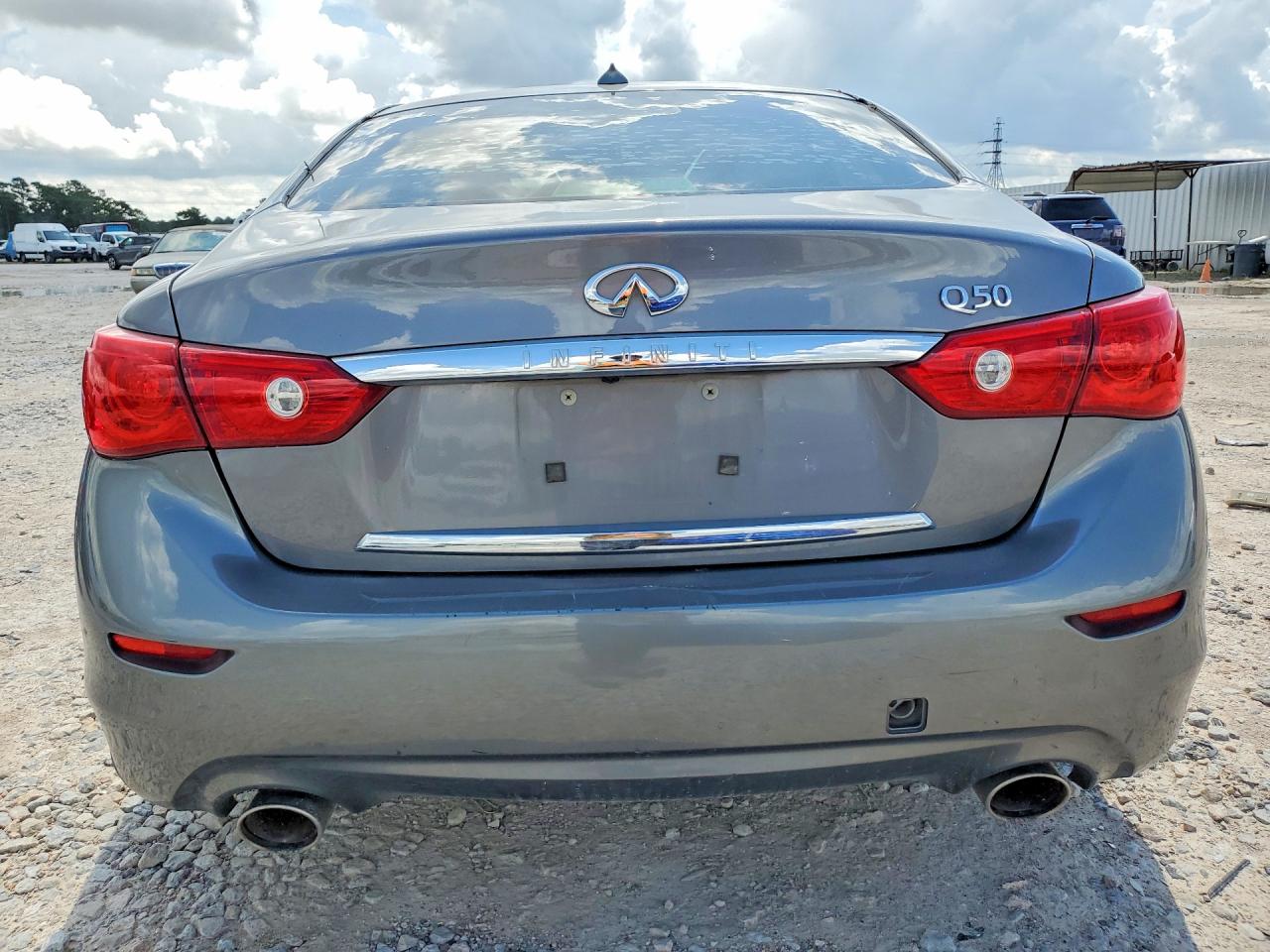 2014 Infiniti Q50 Gray vin: JN1BV7AP0EM681617