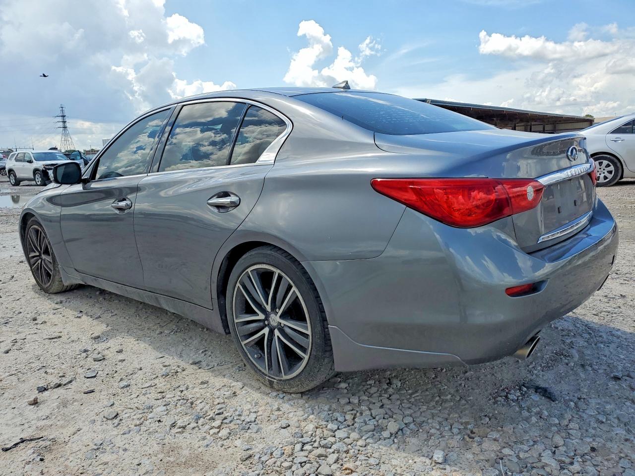 2014 Infiniti Q50 Gray vin: JN1BV7AP0EM681617