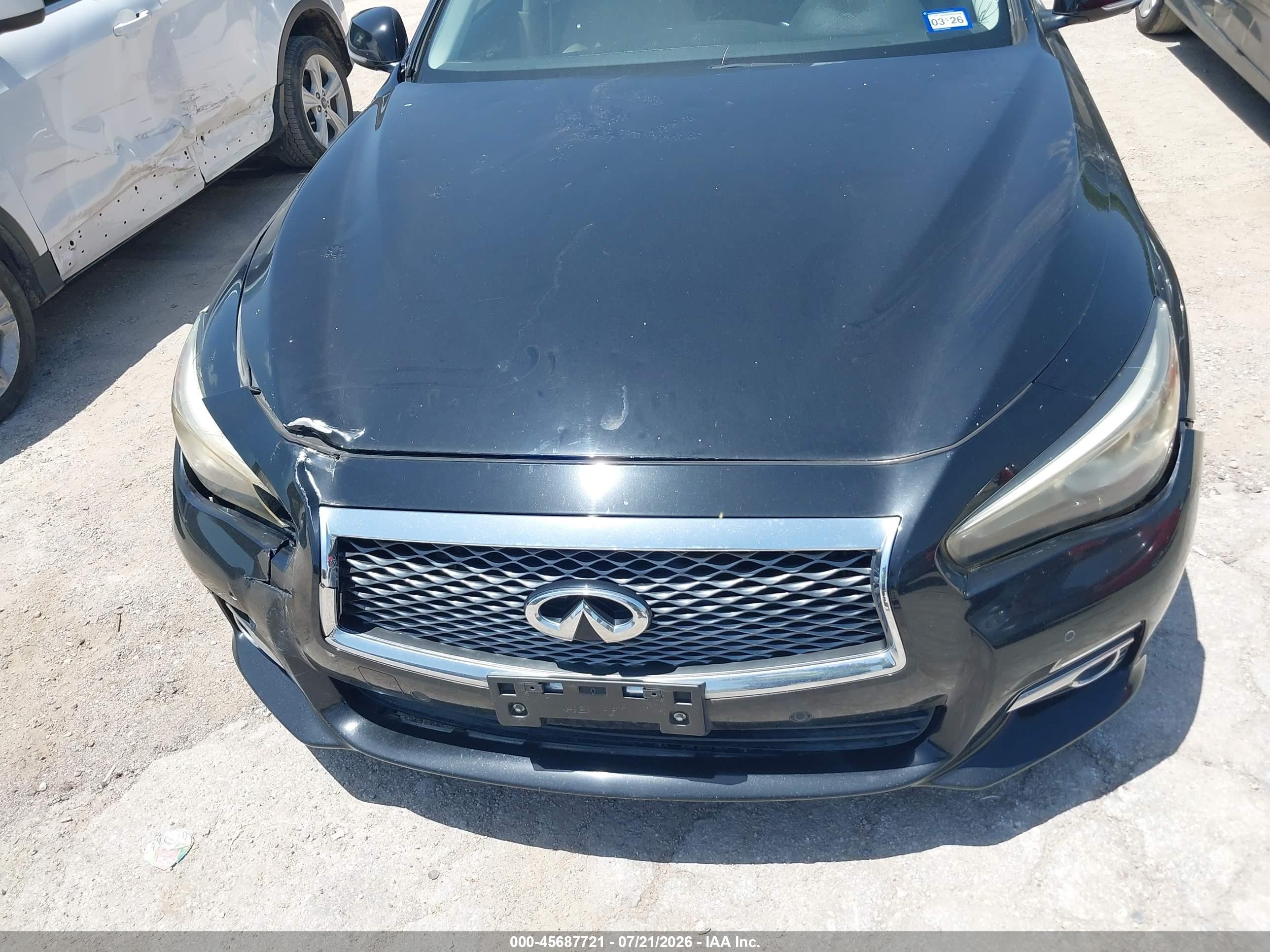 2014 Infiniti Q50 Premium Черный vin: JN1BV7AP0EM683691
