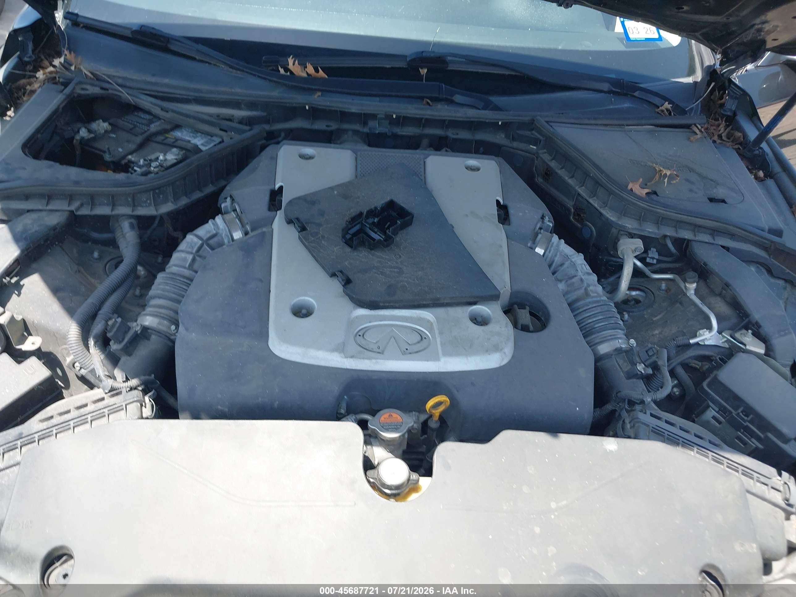 2014 Infiniti Q50 Premium Черный vin: JN1BV7AP0EM683691