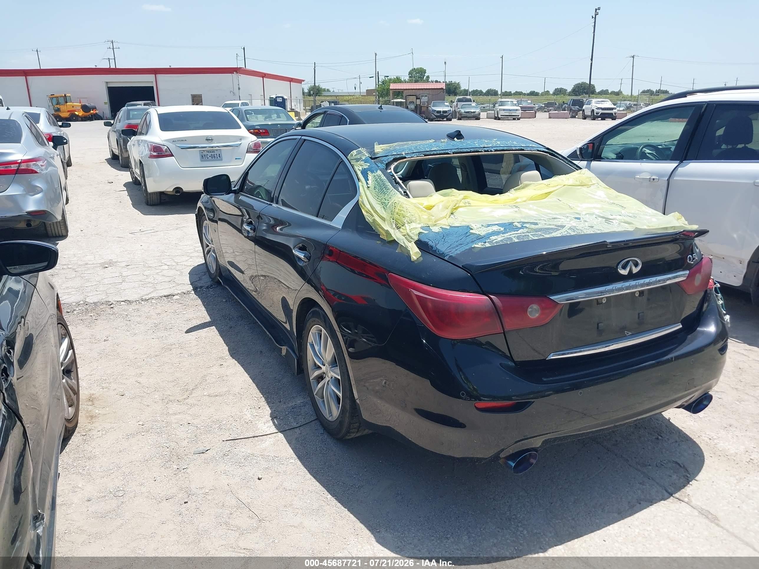 2014 Infiniti Q50 Premium Черный vin: JN1BV7AP0EM683691