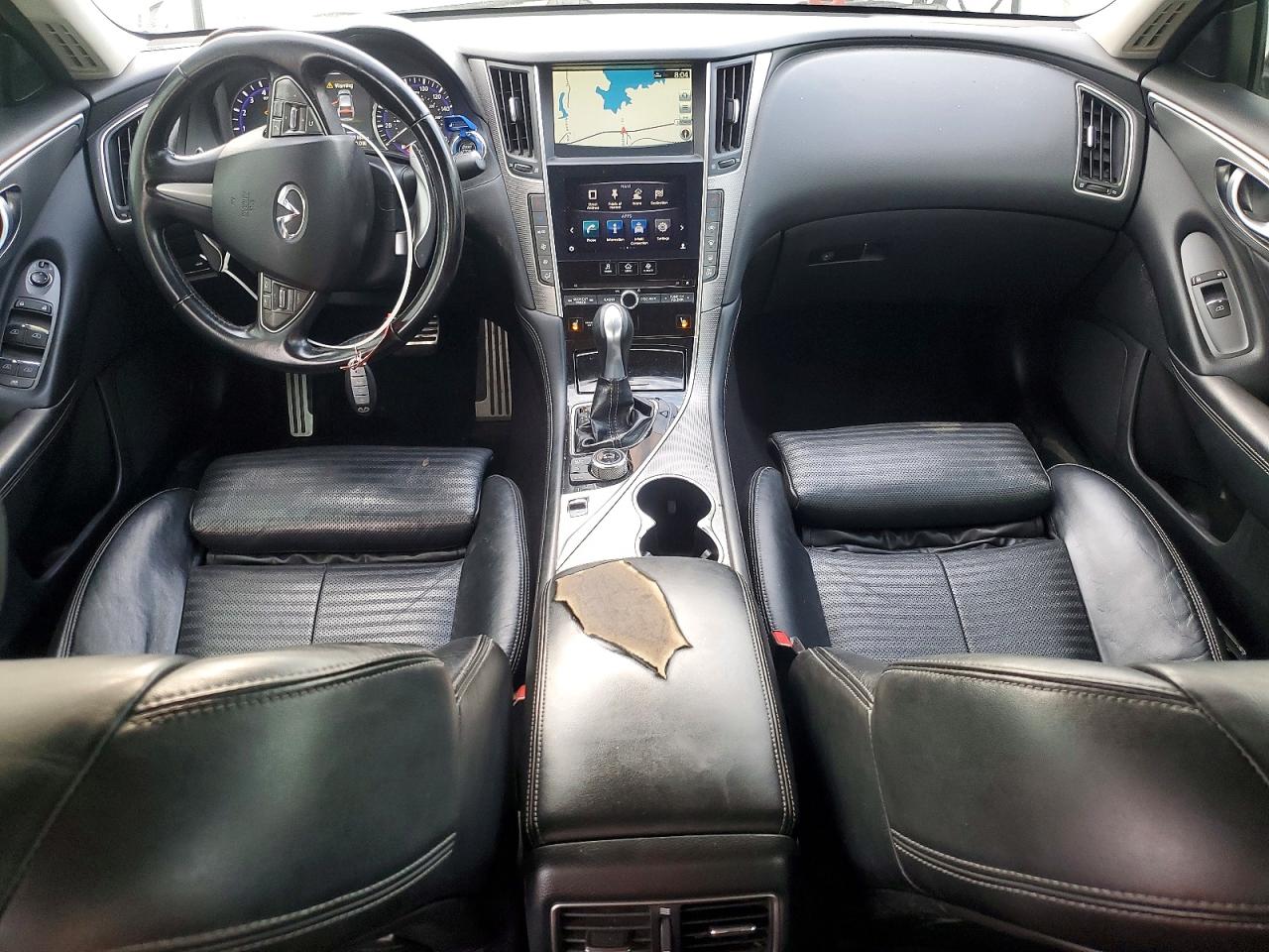 2014 Infiniti Q50 Sport White vin: JN1BV7AP0EM683934