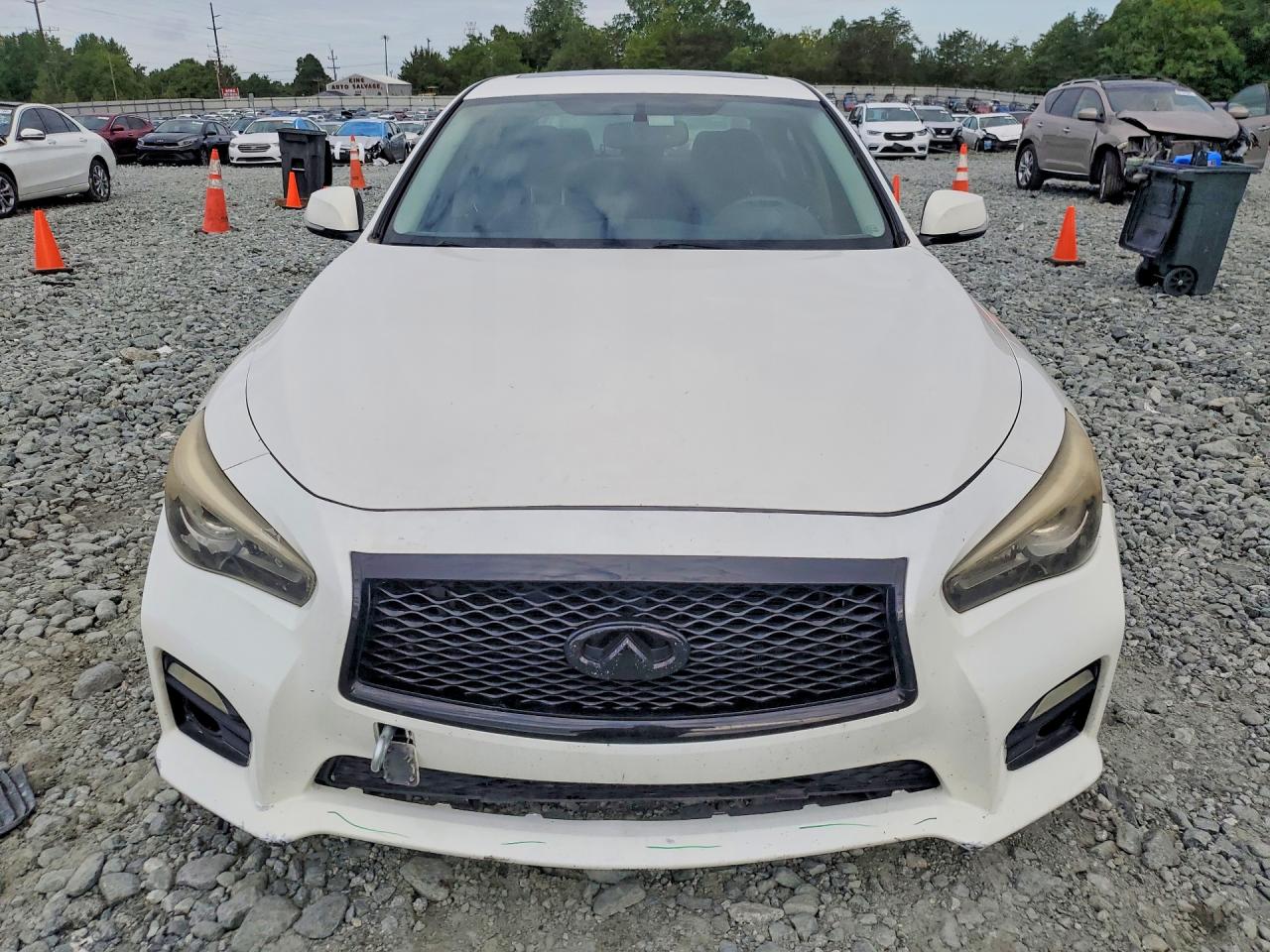 2014 Infiniti Q50 Sport White vin: JN1BV7AP0EM683934