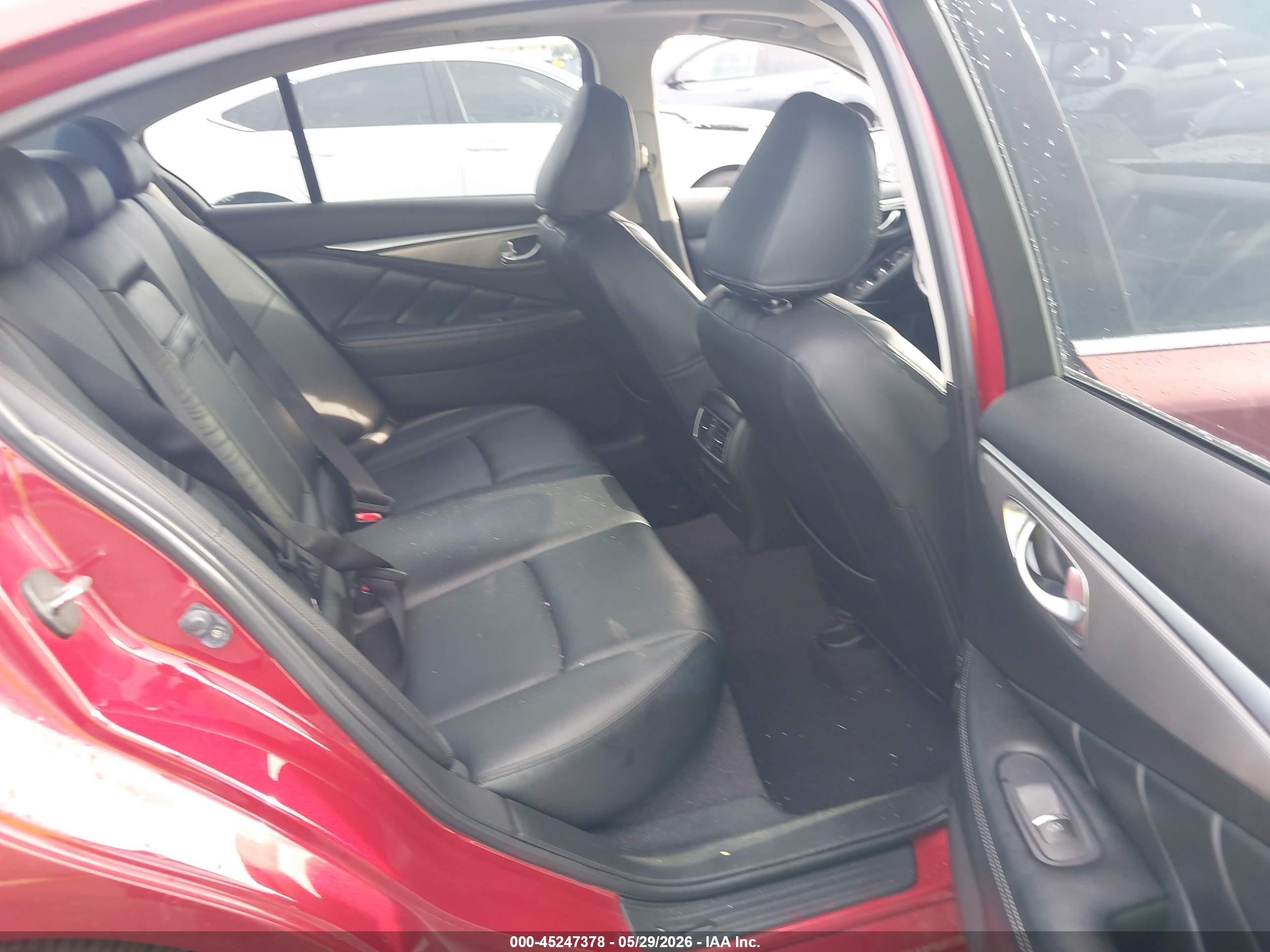 2014 Infiniti Q50 Premium/sport Red vin: JN1BV7AP0EM686686