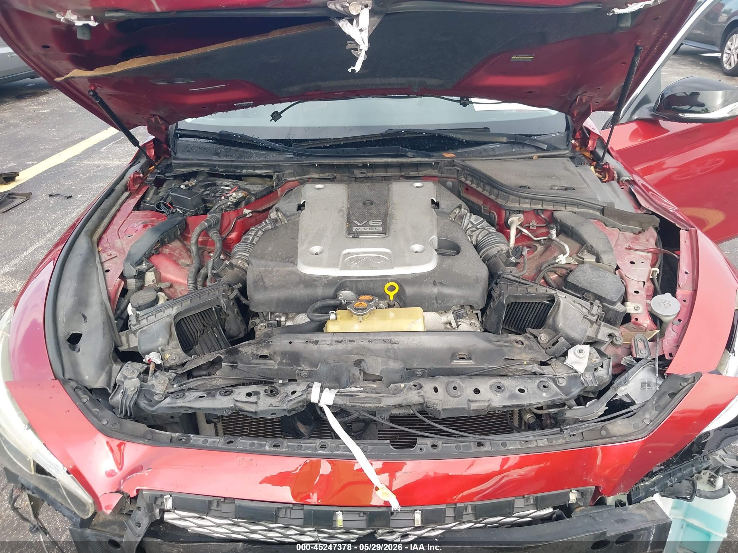 2014 Infiniti Q50 Premium/sport Red vin: JN1BV7AP0EM686686