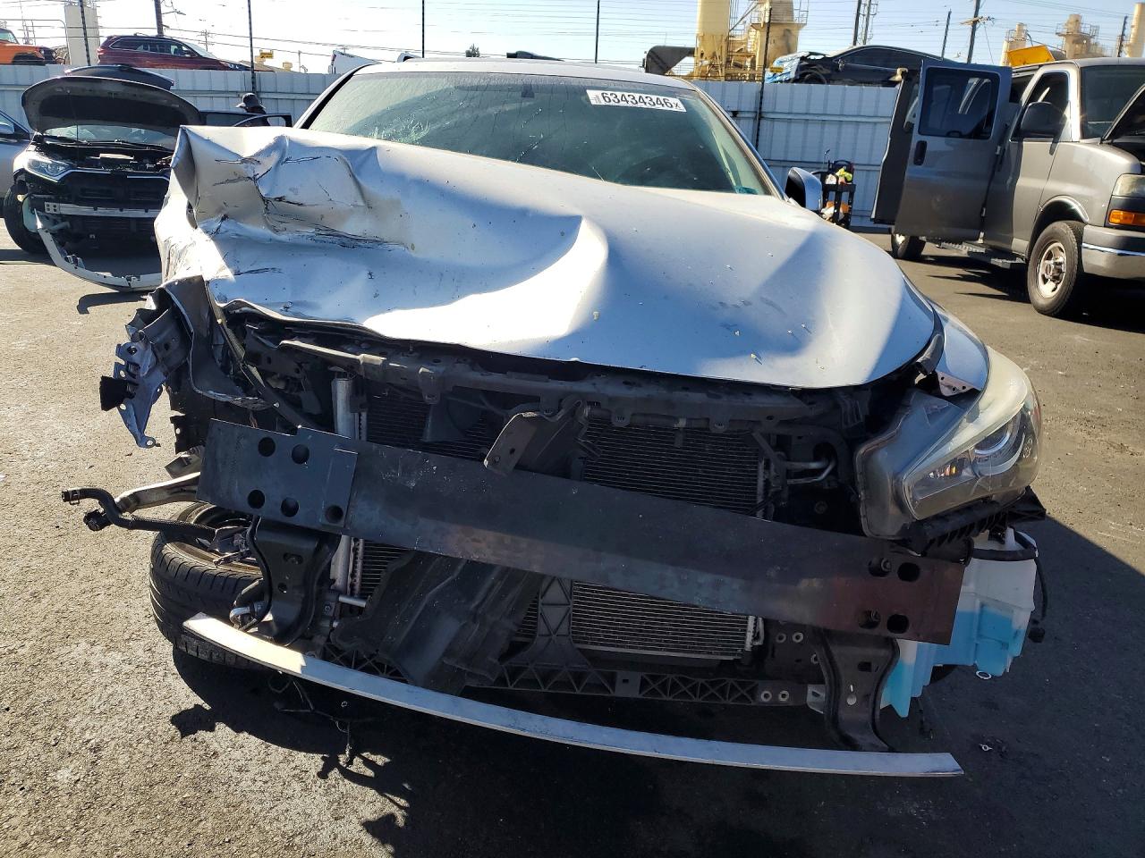 2015 Infiniti Q50 Base Silver vin: JN1BV7AP0FM333687