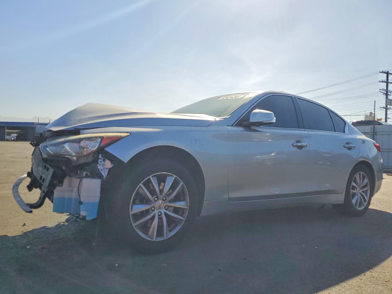 2015 Infiniti Q50 Base Silver vin: JN1BV7AP0FM333687