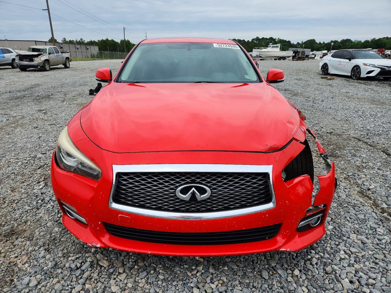 2015 Infiniti Q50 Base Red vin: JN1BV7AP0FM337772
