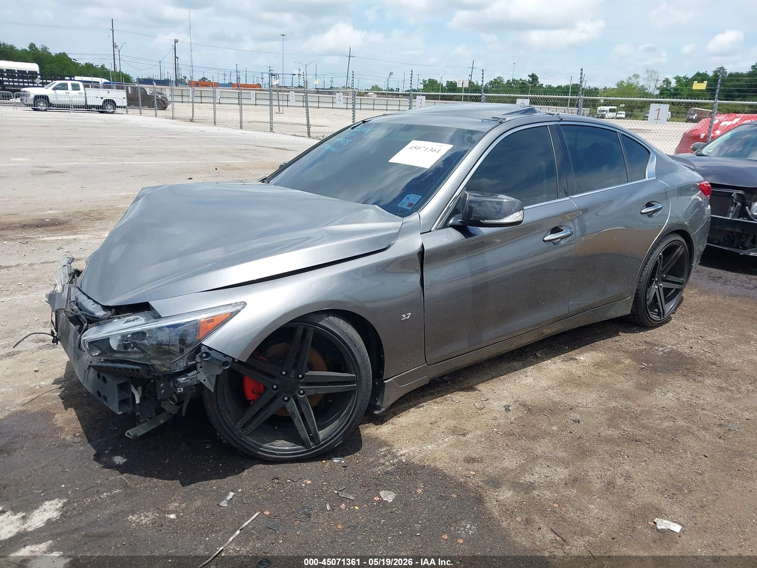 2015 Infiniti Q50 Premium Gray vin: JN1BV7AP0FM349100