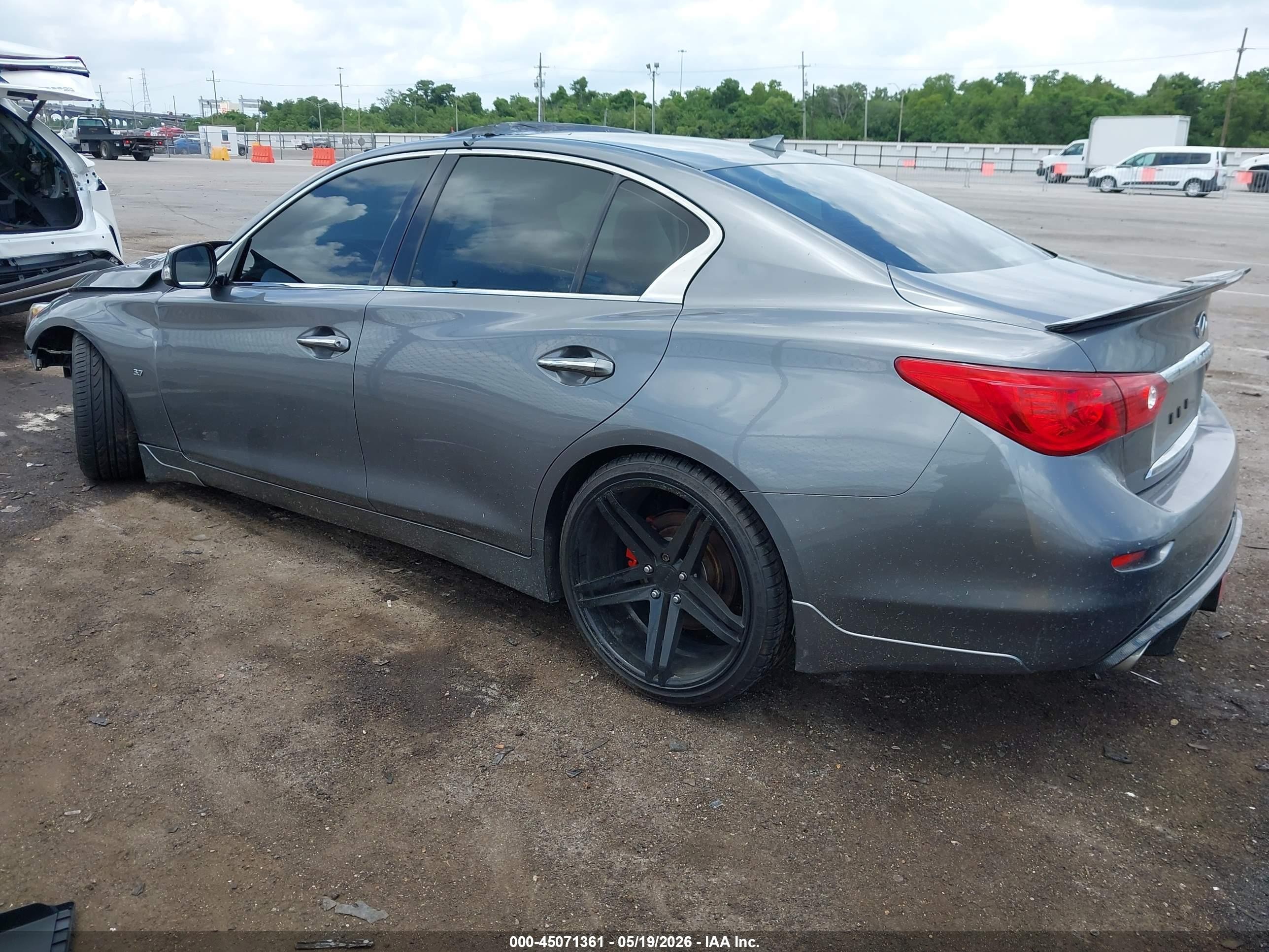2015 Infiniti Q50 Premium Gray vin: JN1BV7AP0FM349100
