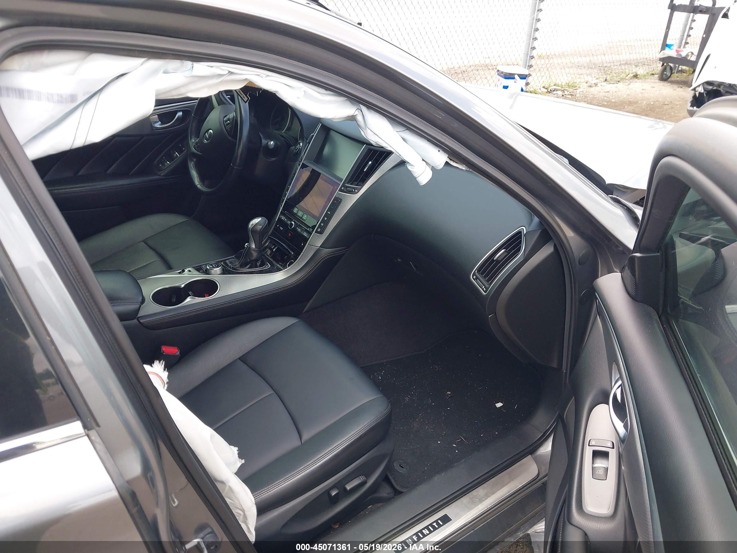 2015 Infiniti Q50 Premium Gray vin: JN1BV7AP0FM349100