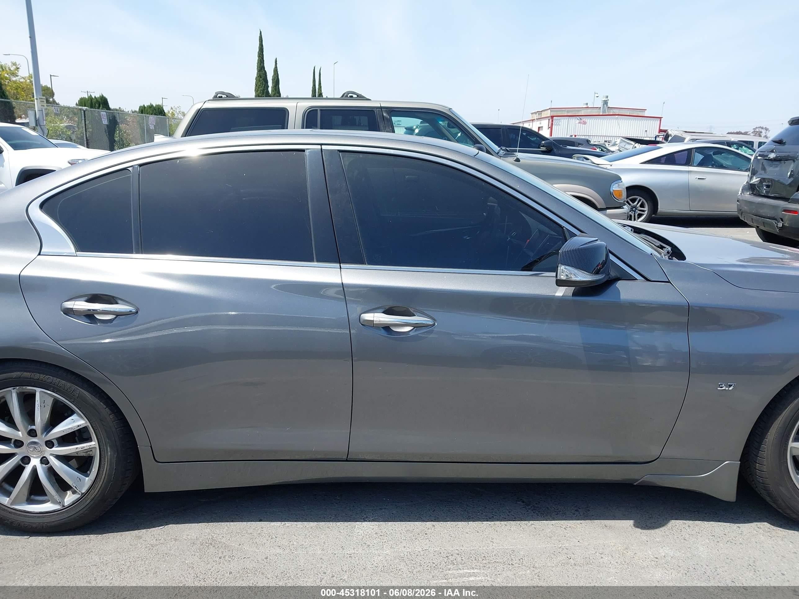 2015 Infiniti Q50 Premium Gray vin: JN1BV7AP0FM349260