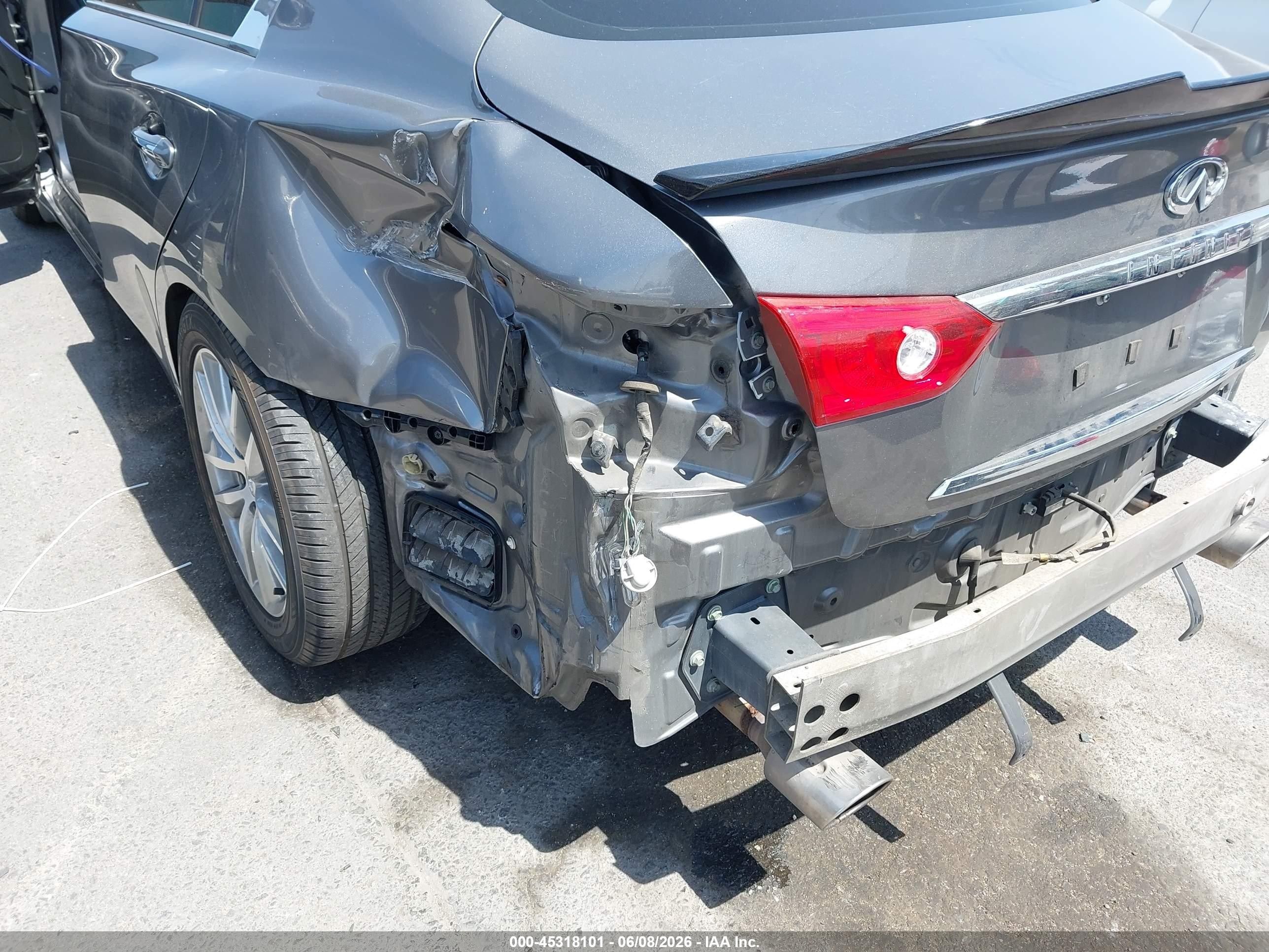 2015 Infiniti Q50 Premium Gray vin: JN1BV7AP0FM349260