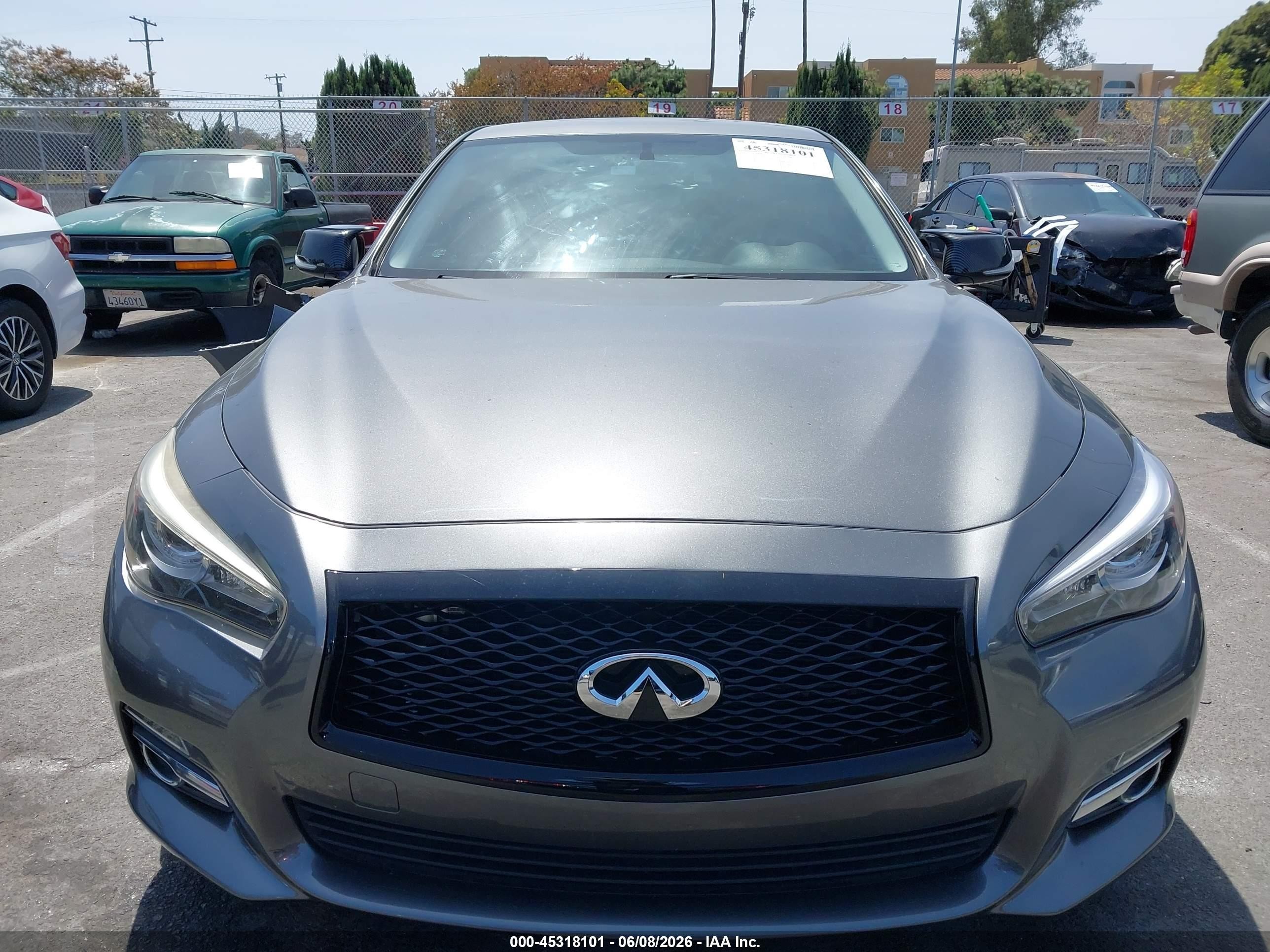 2015 Infiniti Q50 Premium Gray vin: JN1BV7AP0FM349260