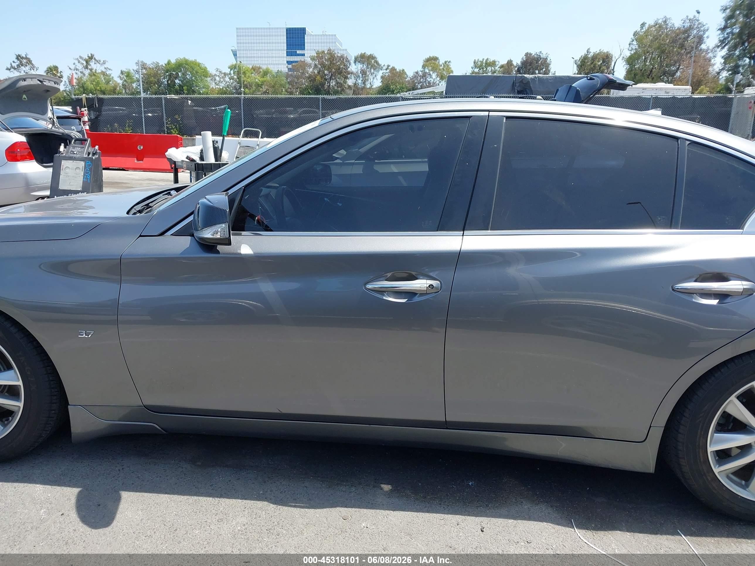 2015 Infiniti Q50 Premium Gray vin: JN1BV7AP0FM349260