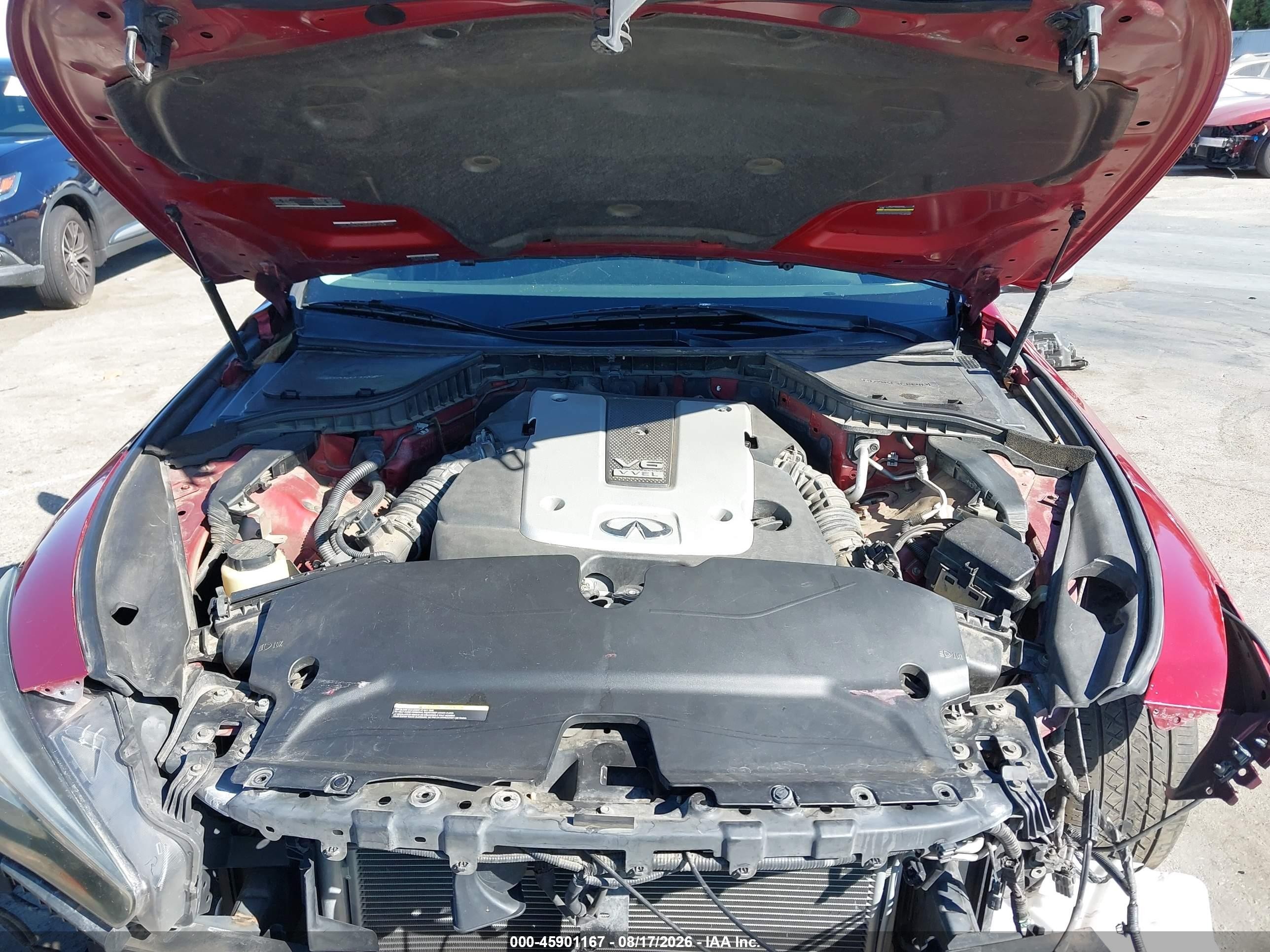 2015 Infiniti Q50 Premium Red vin: JN1BV7AP0FM350747