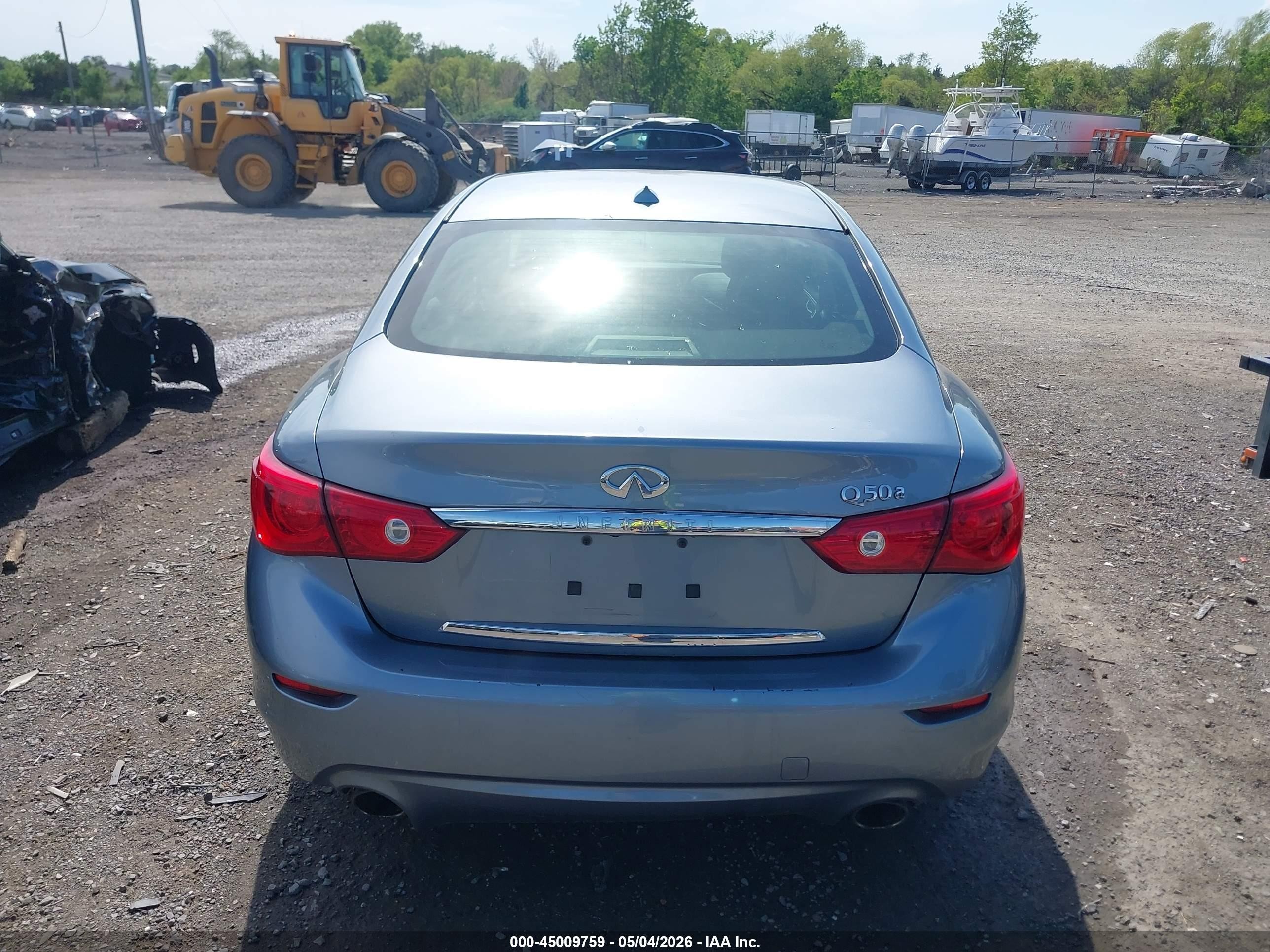 2015 Infiniti Q50   Light Blue vin: JN1BV7AP0FM350814