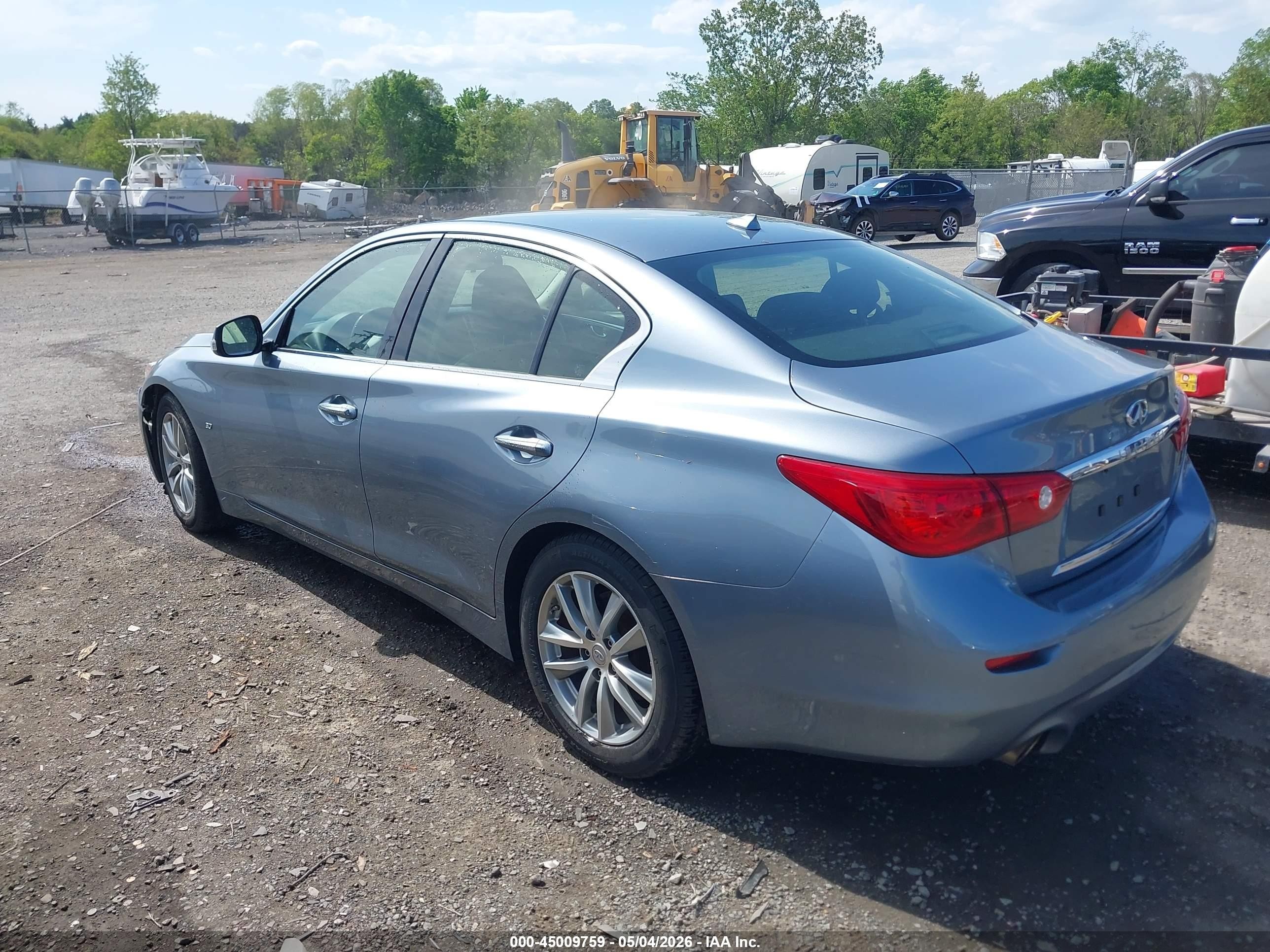 2015 Infiniti Q50   Light Blue vin: JN1BV7AP0FM350814