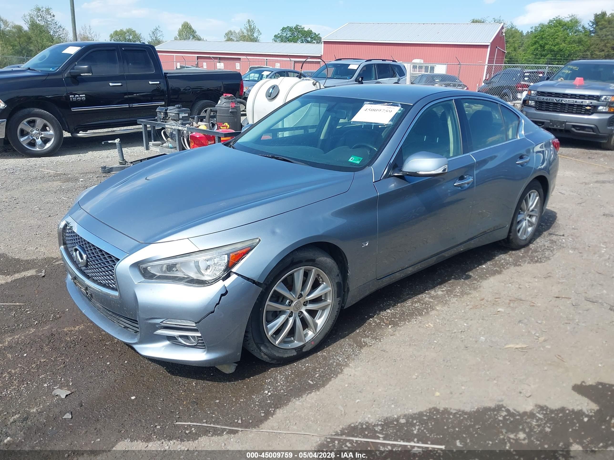 2015 Infiniti Q50   Light Blue vin: JN1BV7AP0FM350814