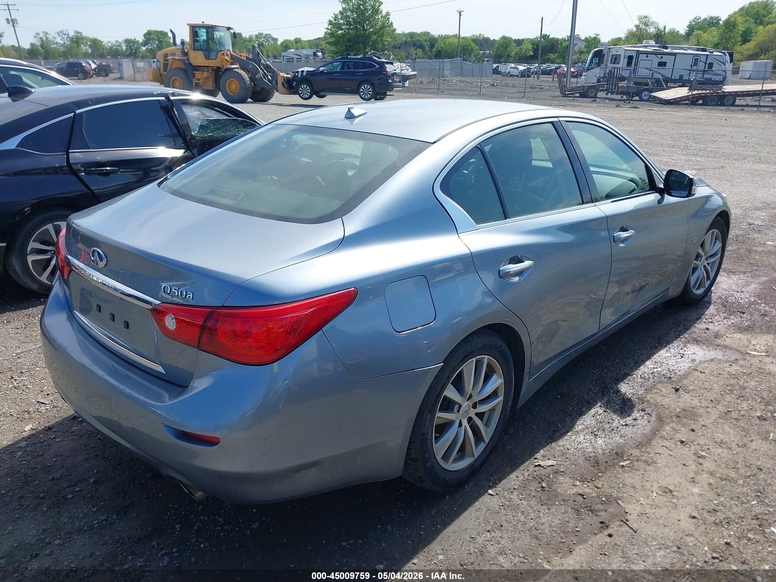 2015 Infiniti Q50   Light Blue vin: JN1BV7AP0FM350814