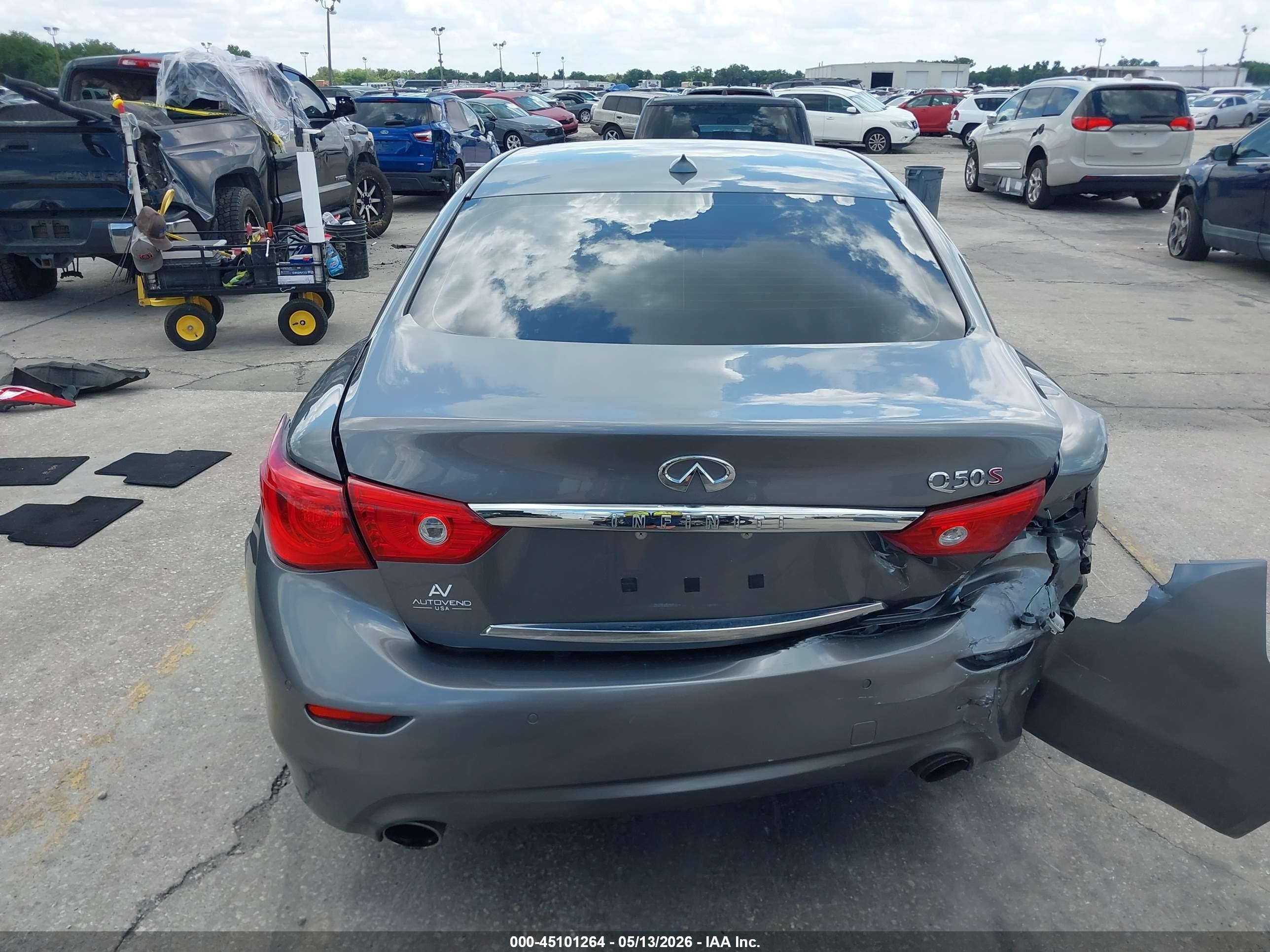 2015 Infiniti Q50 Sport Gray vin: JN1BV7AP0FM353065