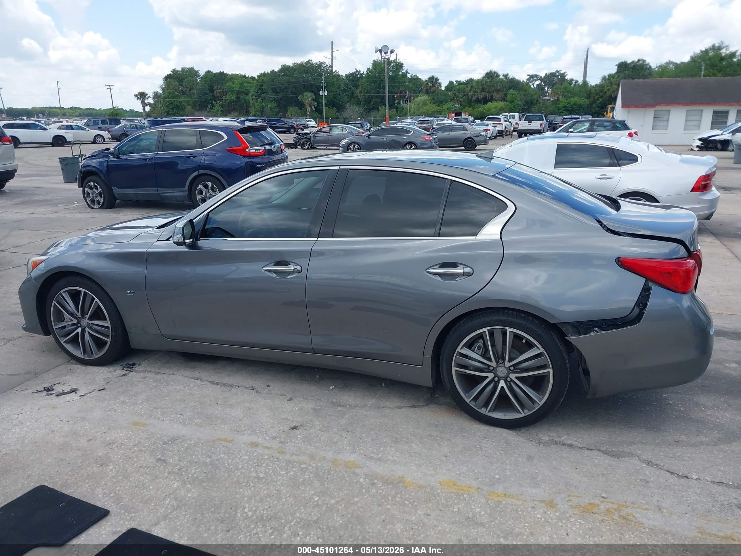 2015 Infiniti Q50 Sport Gray vin: JN1BV7AP0FM353065