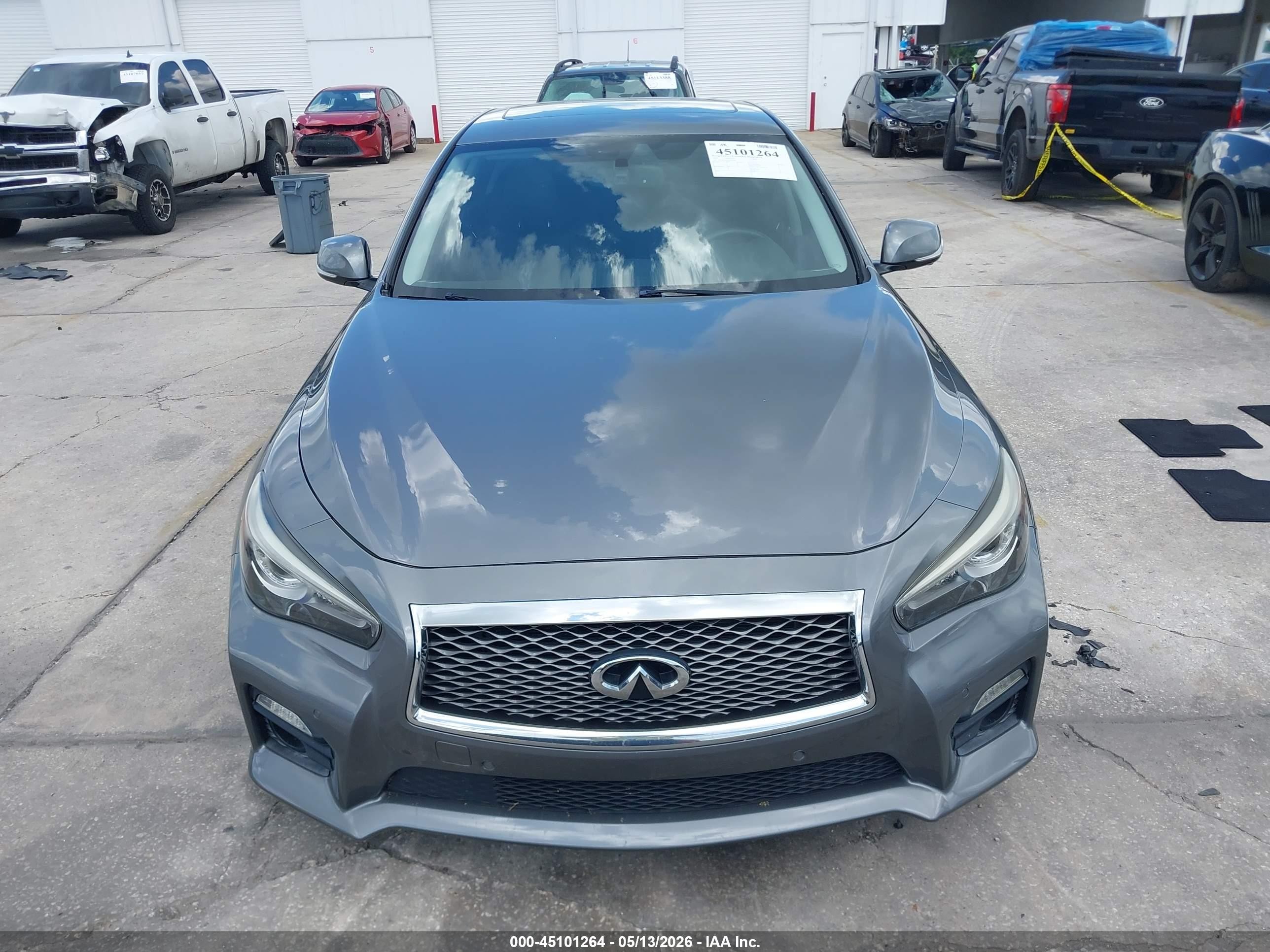 2015 Infiniti Q50 Sport Gray vin: JN1BV7AP0FM353065
