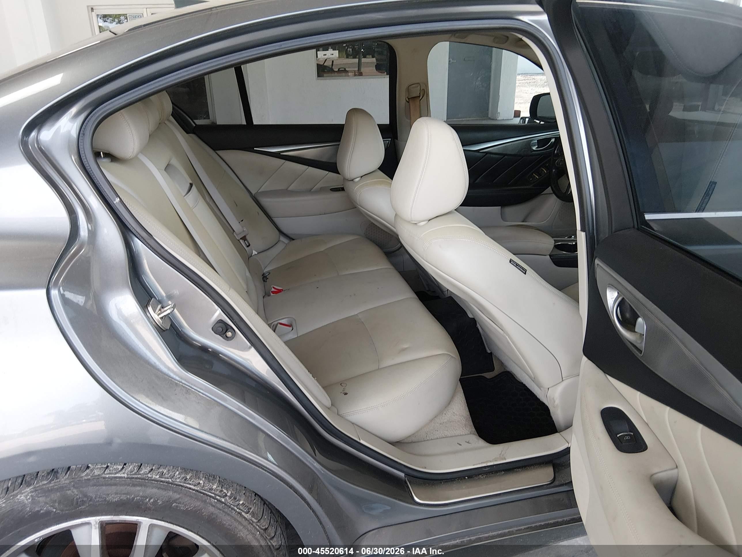 2014 Infiniti Q50 Premium Gray vin: JN1BV7AP1EM677415